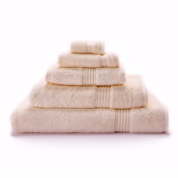 Imperial Zero Twist Yarn Towel - Cream