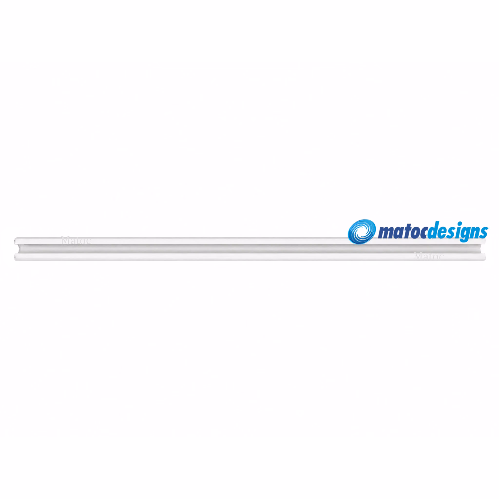 C-Track Curtain Rail - White