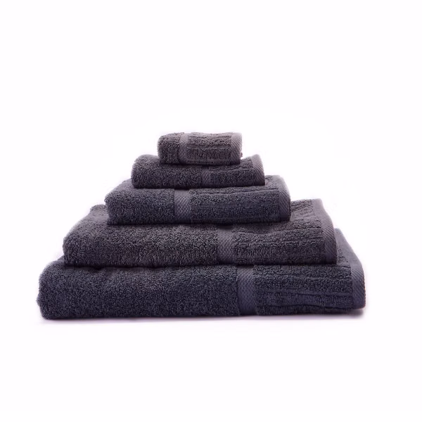 Galleon 100% Two-Ply RS Cotton Towel - Charcoal