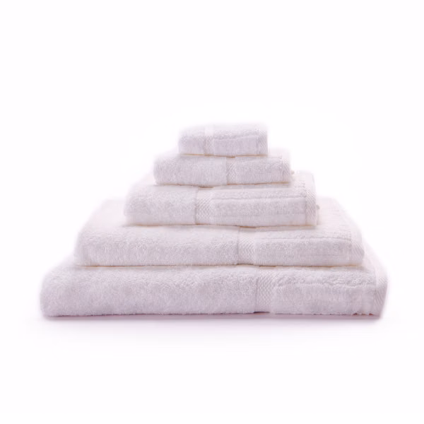 Galleon 100% Two-Ply RS Cotton Towel - White