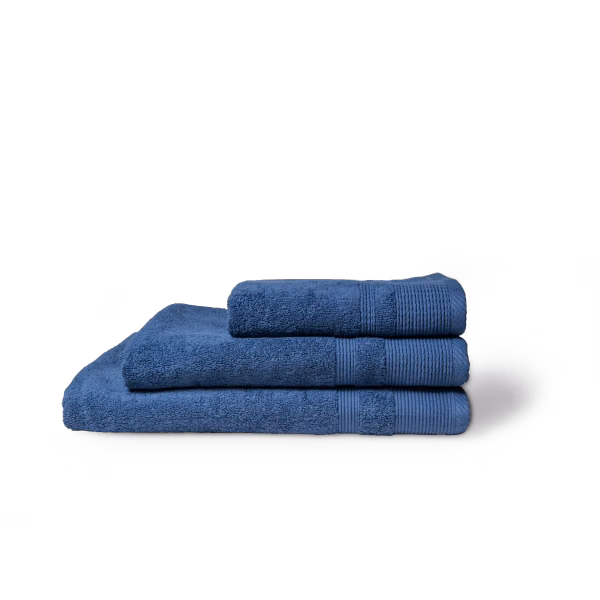 LaVida Pinstripe 500gsm 100% Cotton Towel - Cool Blue