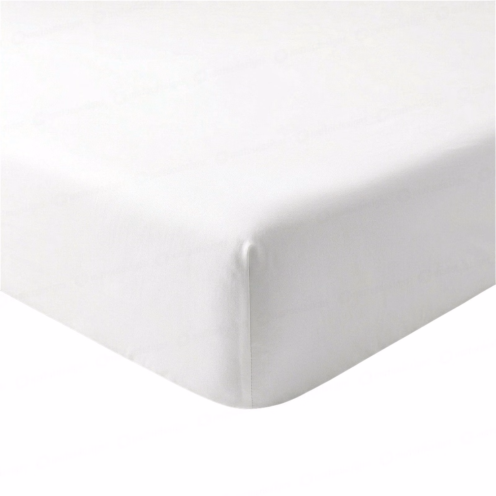 Serene 200TC 100% Cotton Fitted Sheet - White