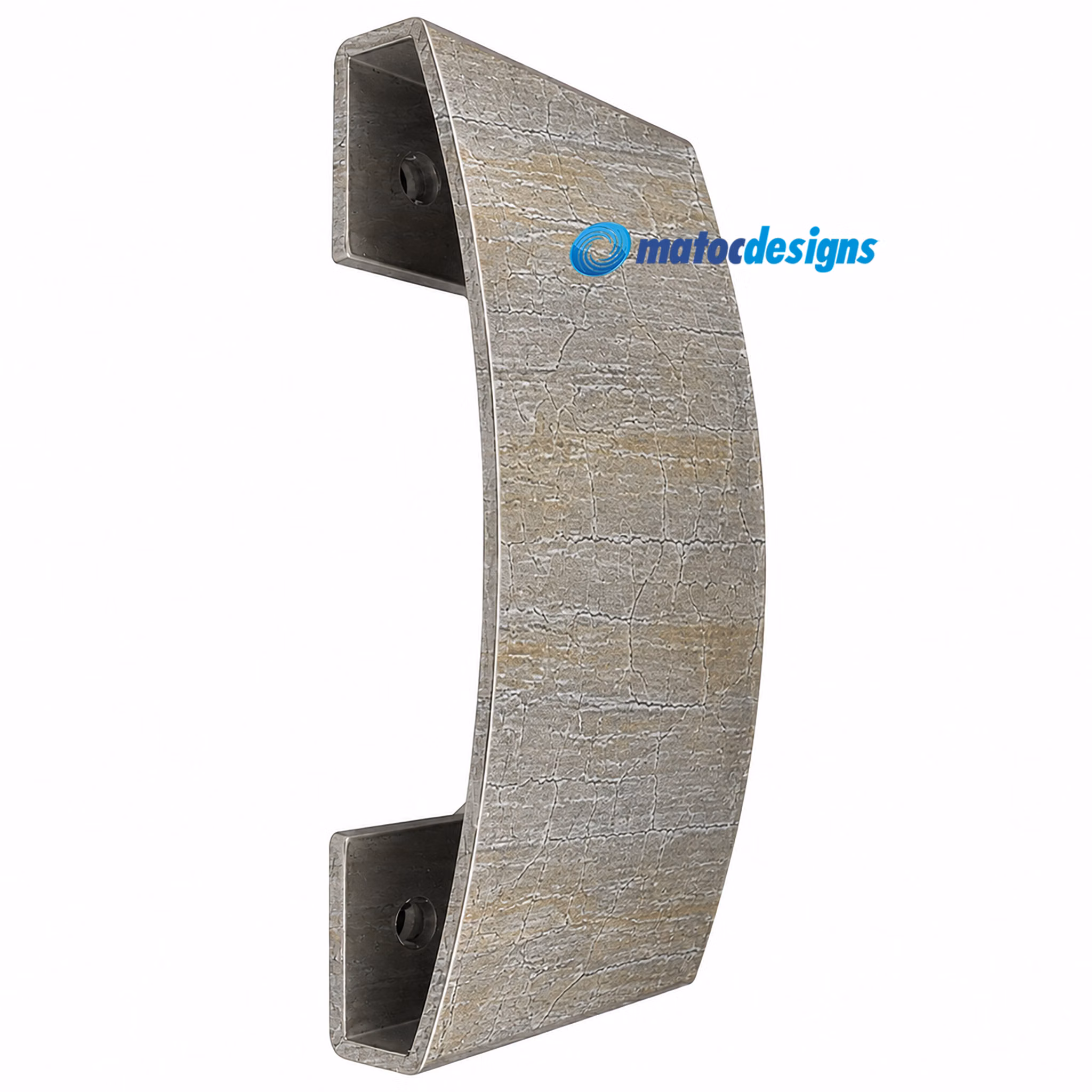 106mm Pelmet Joiner - Crackled Silver - Pack of 1