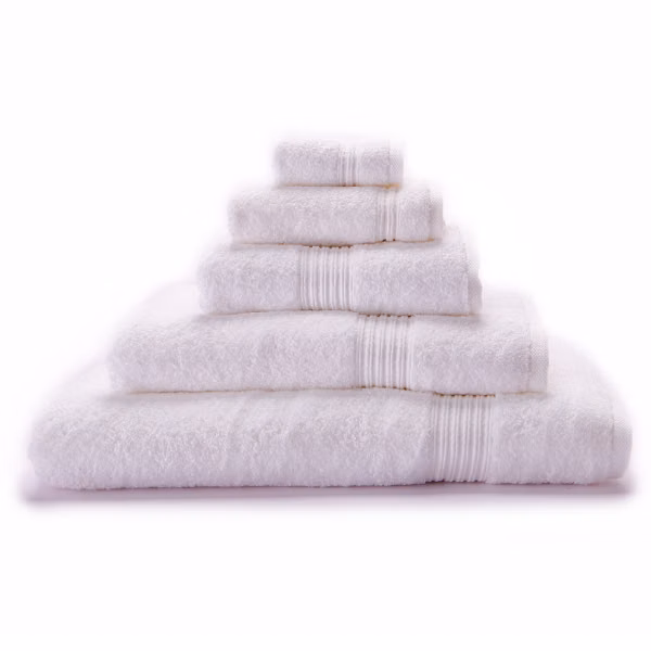 Imperial Zero Twist Yarn Towel - White