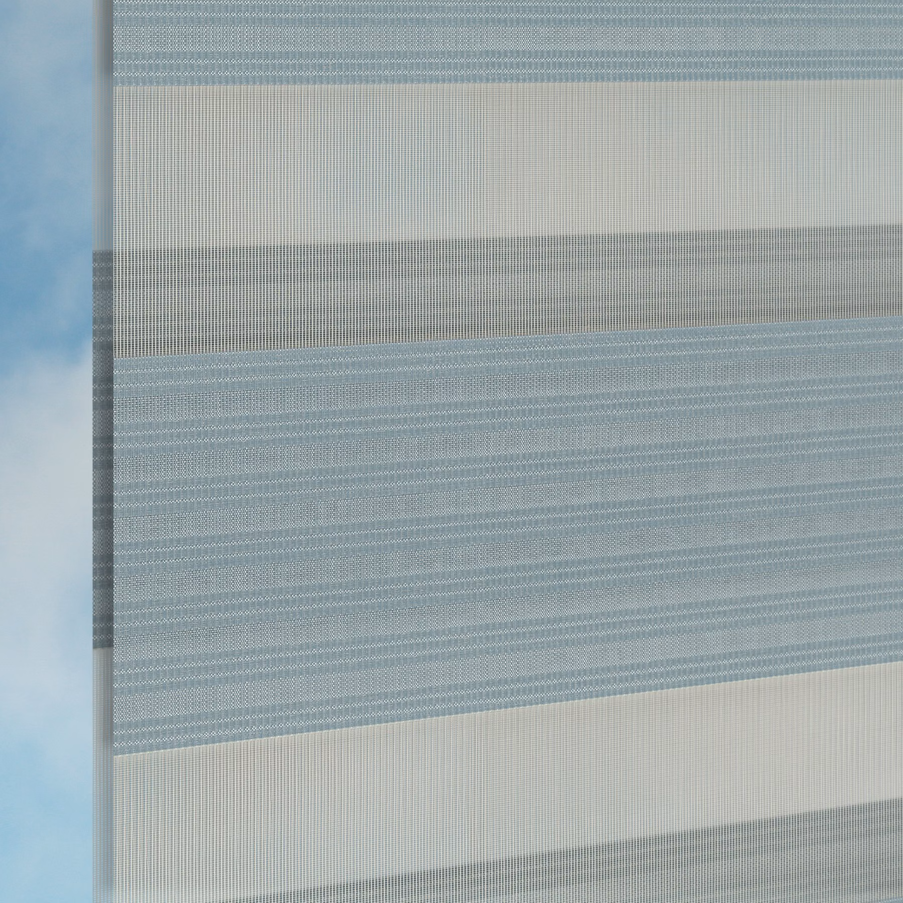 Double Roller Zebra Blind - Turin Grey