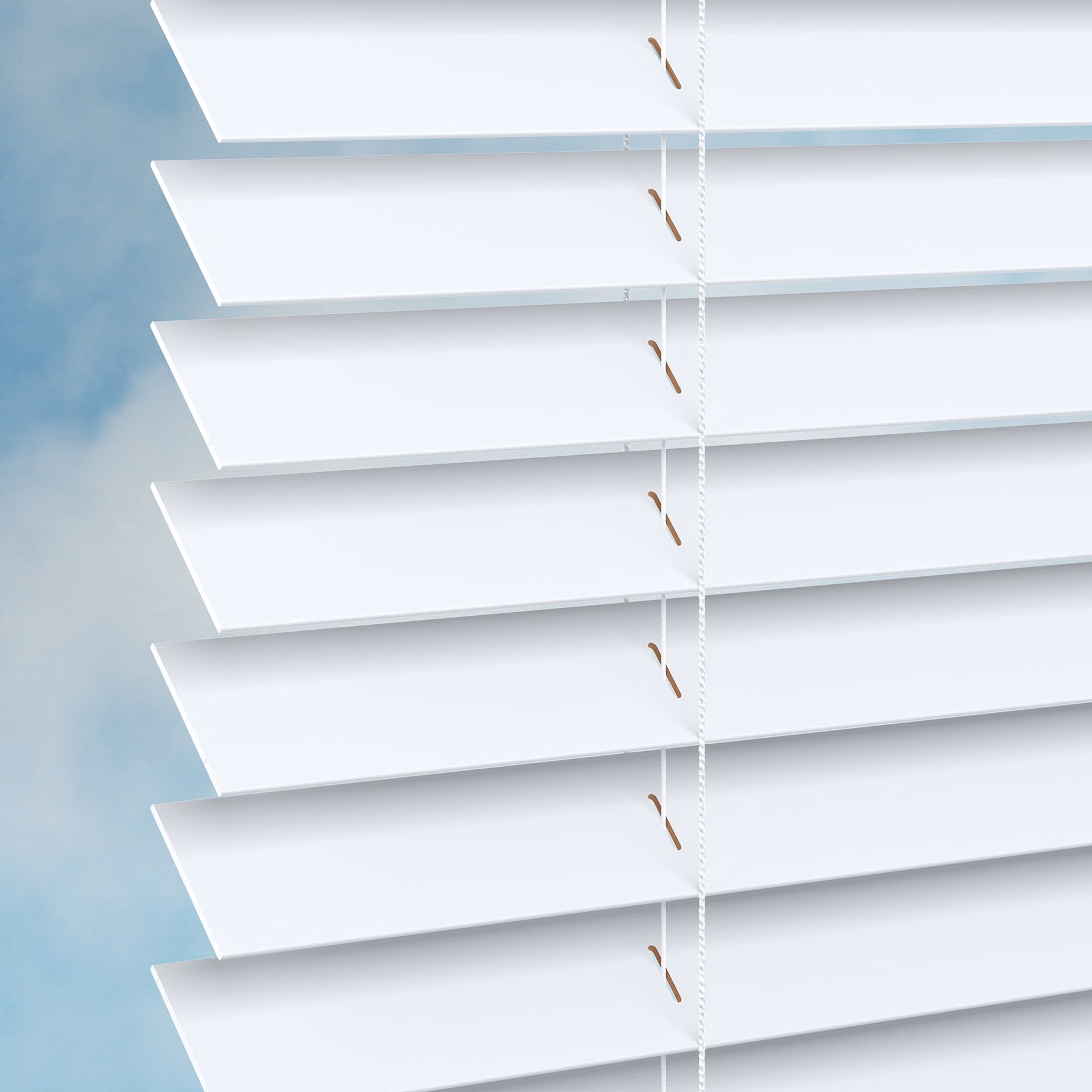 50mm Plaswood Venetian Blind - Timeless Snow