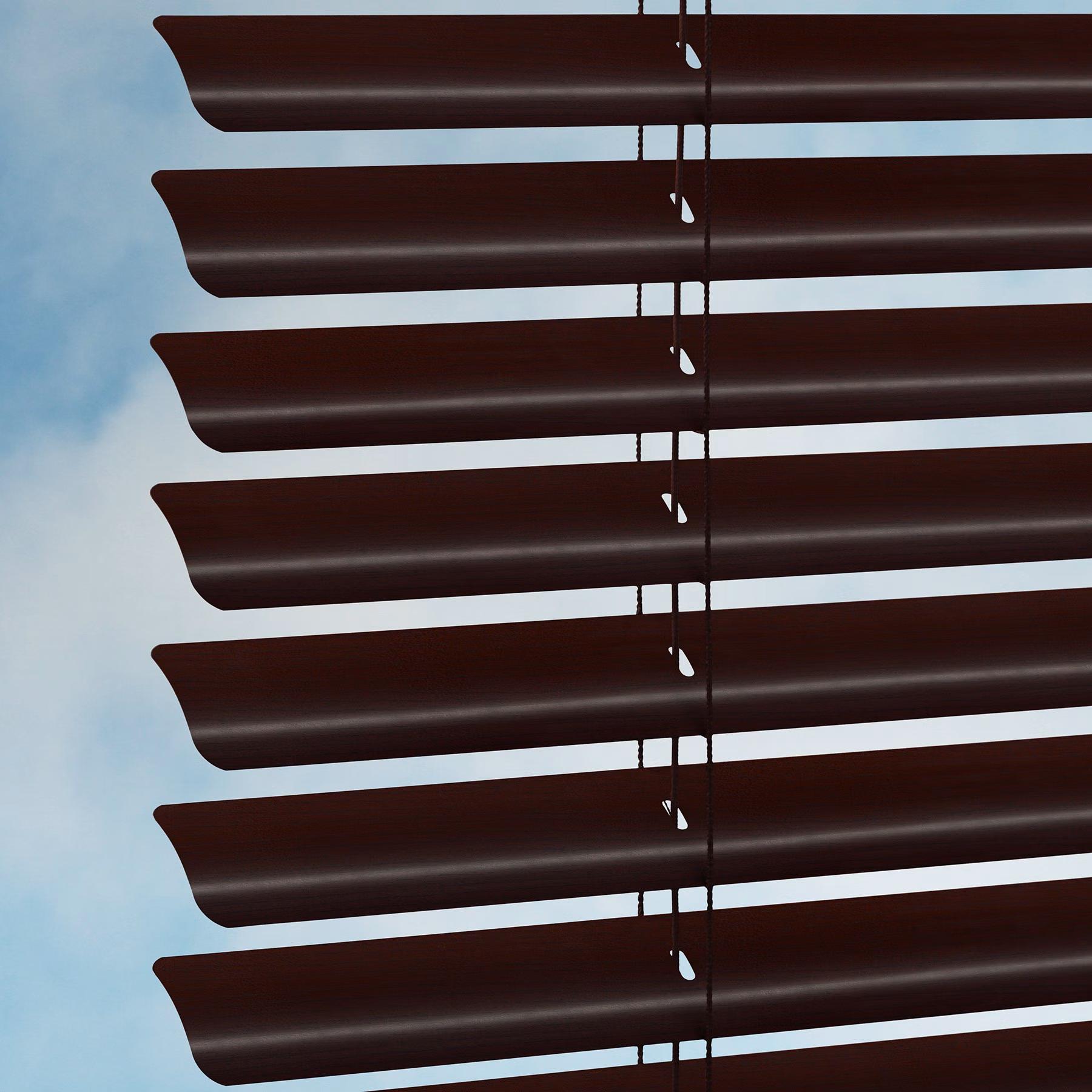 50mm Aluwood "Wood-Look" Venetian Blind - Ebony