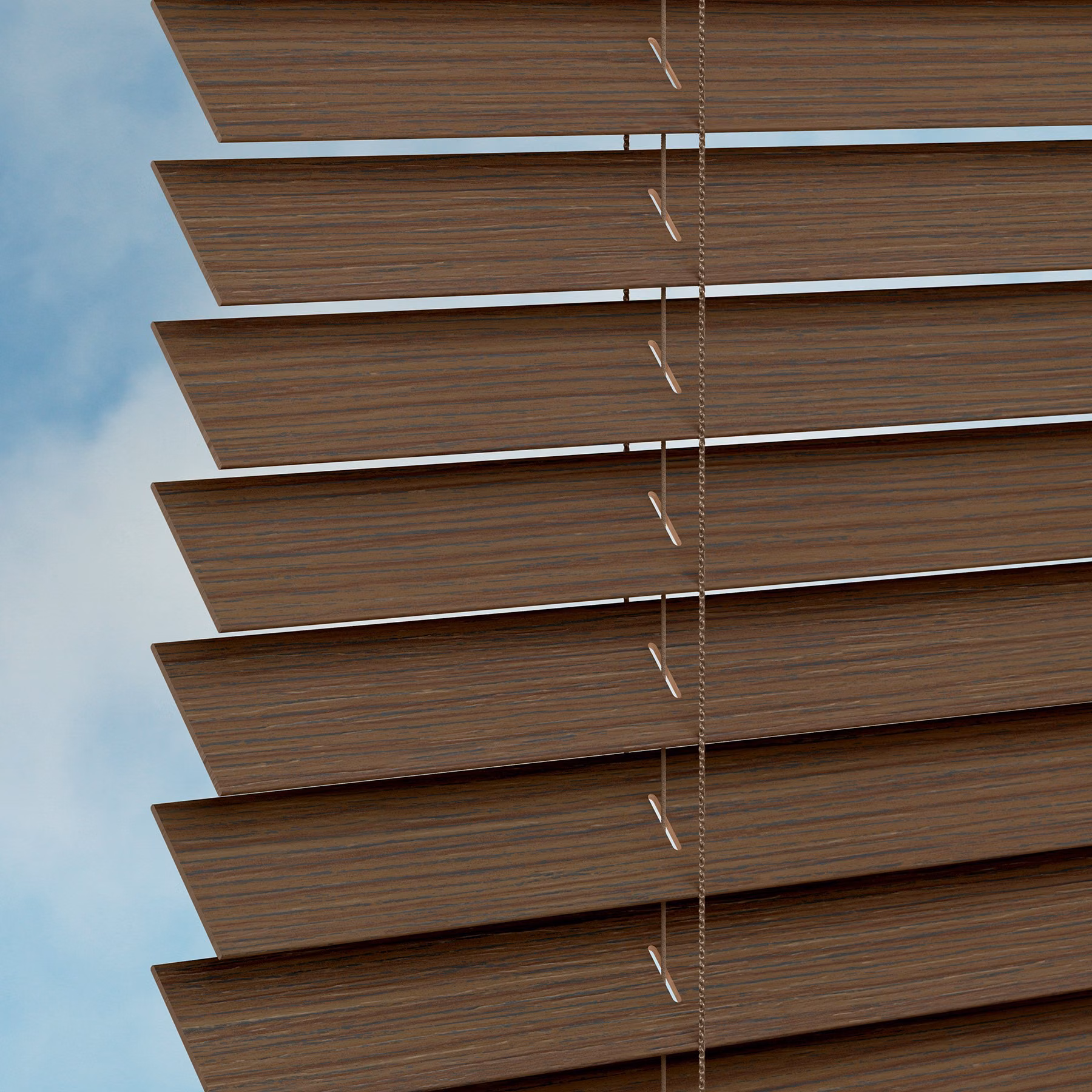 50mm Plaswood Venetian Blind - Old Mill Teak