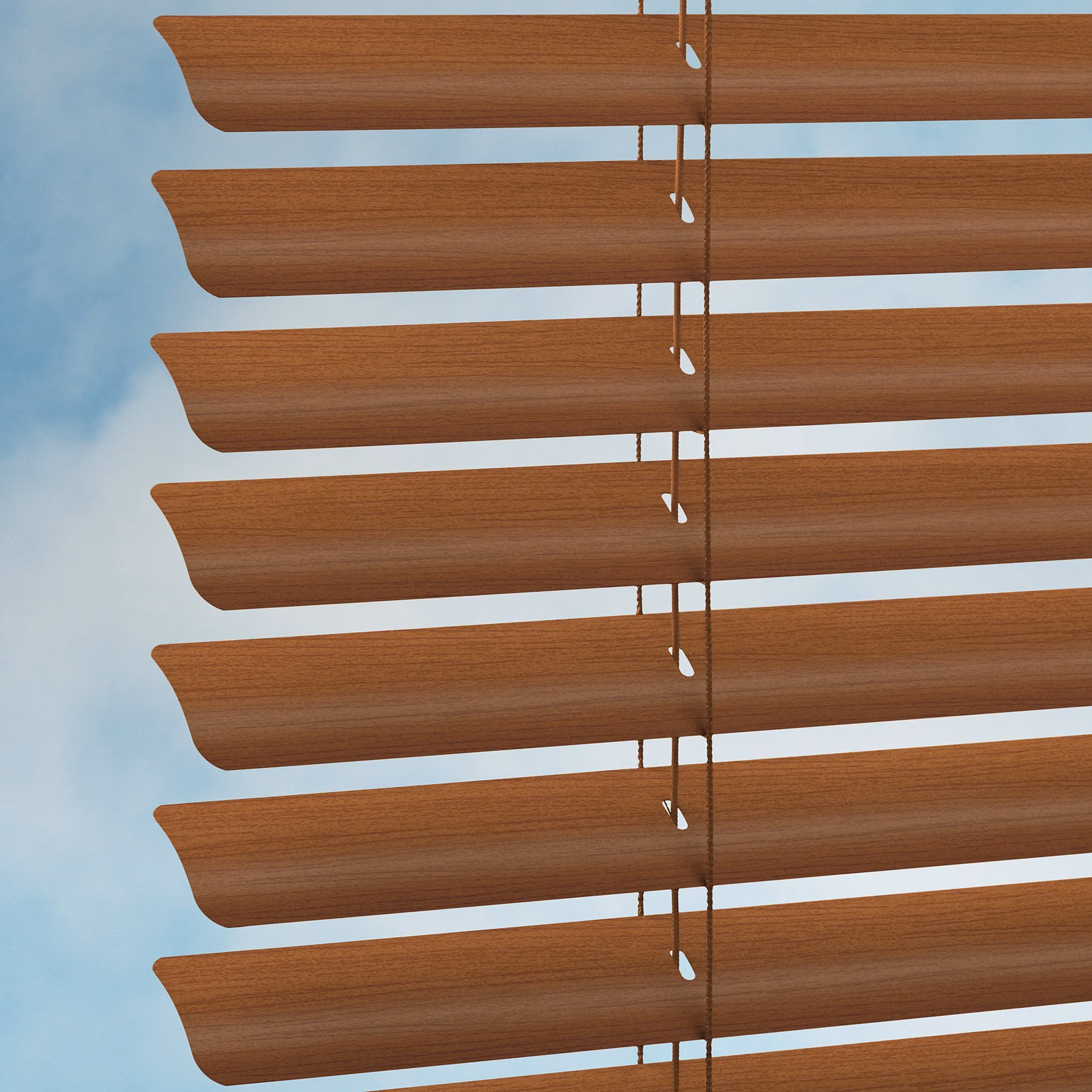 50mm Aluwood "Wood-Look" Venetian Blind - Cherry