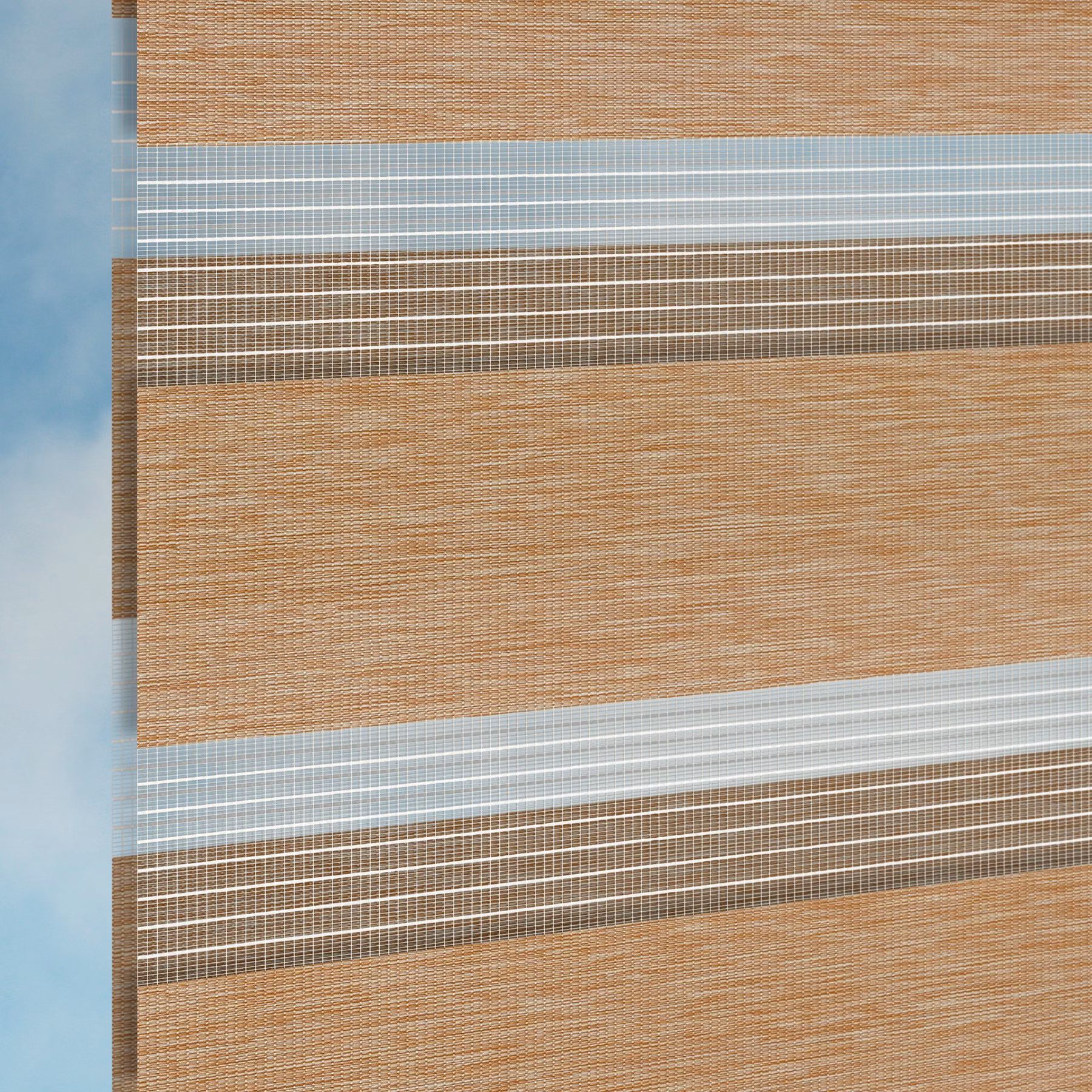 Double Roller Zebra Blind - Hong Kong Cherry