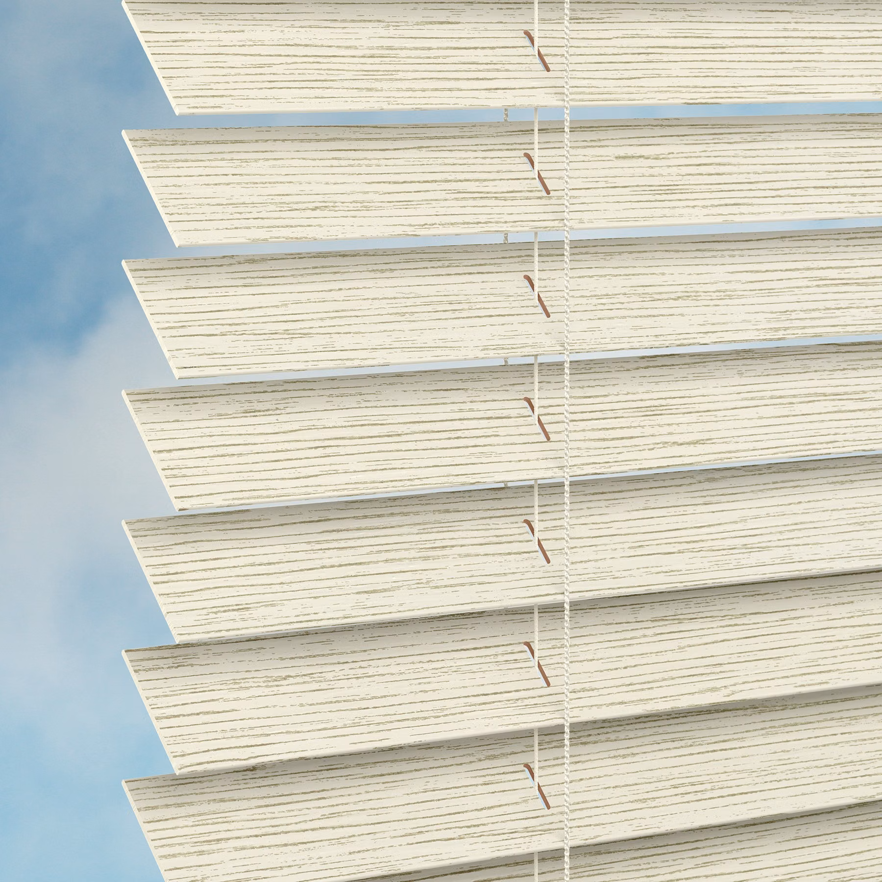 50mm Plaswood Venetian Blind - Chalk White Wash