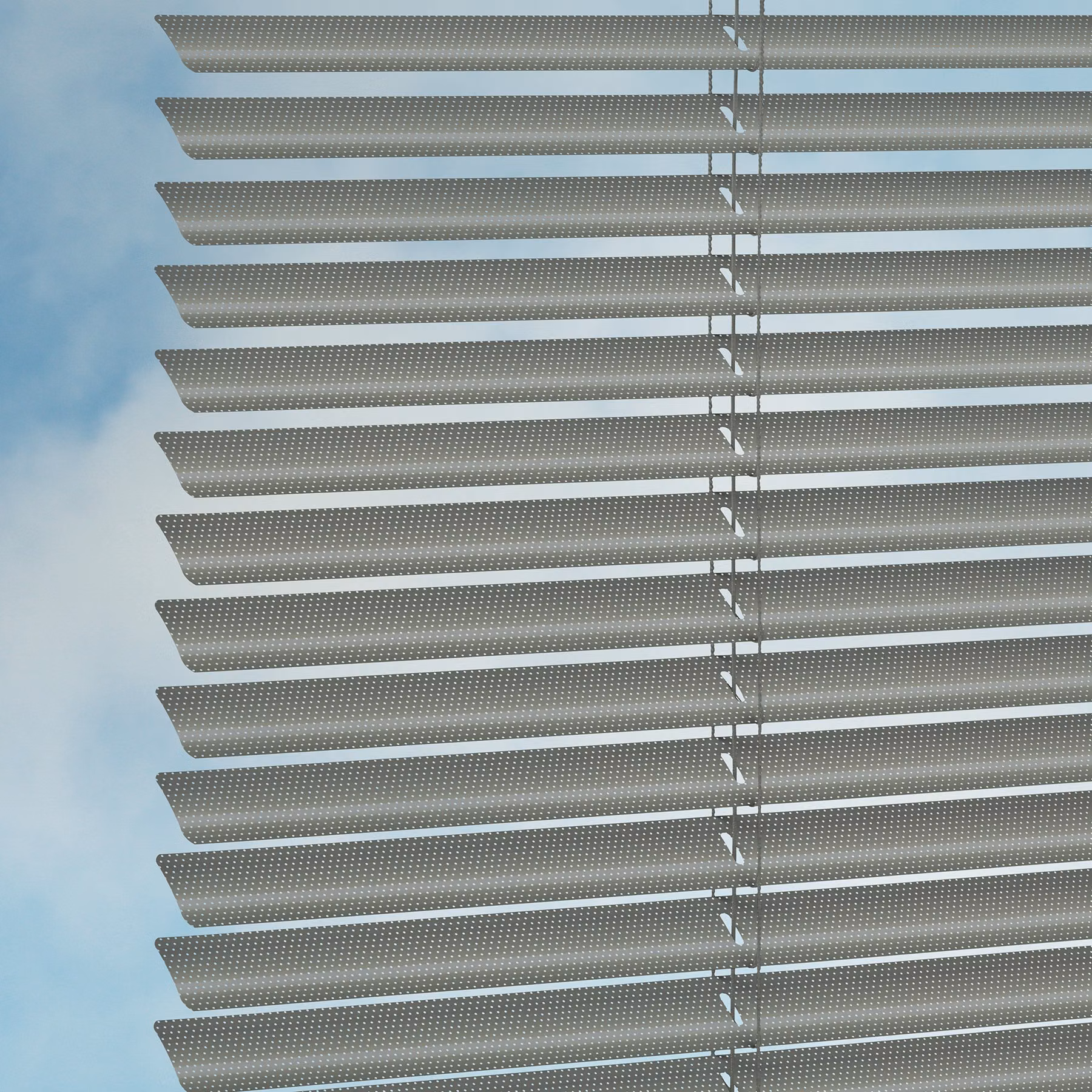 25mm Aluminium Venetian Blind - Perforated Dark Grey