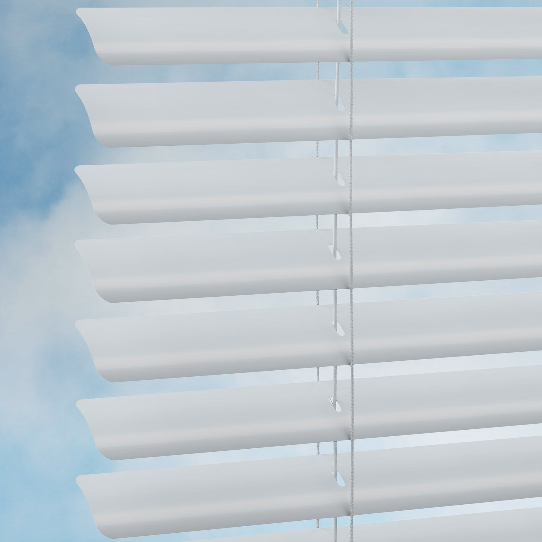 50mm Aluminium Venetian Blind - Matte White
