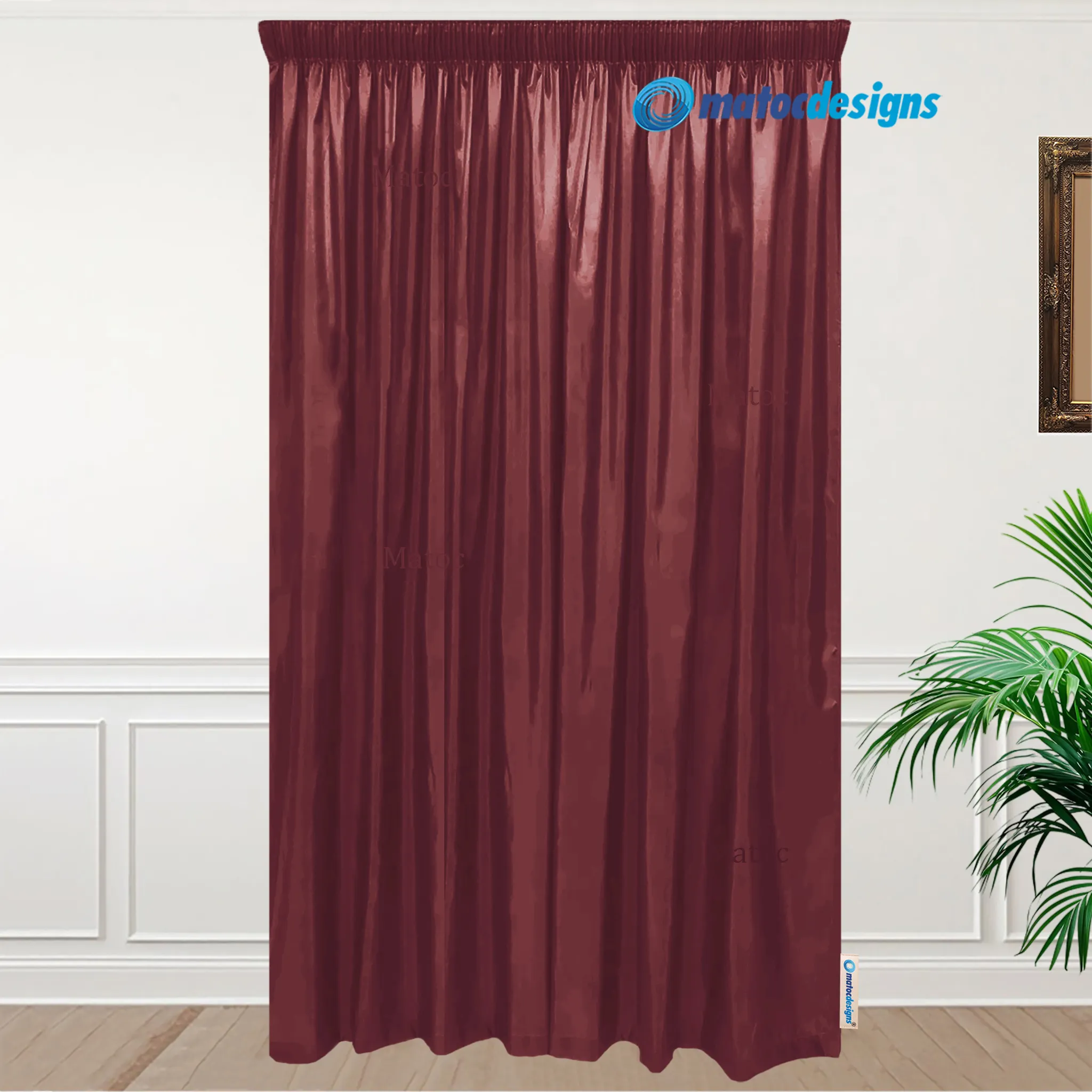 Essentials Dark Red - 280cm Wide