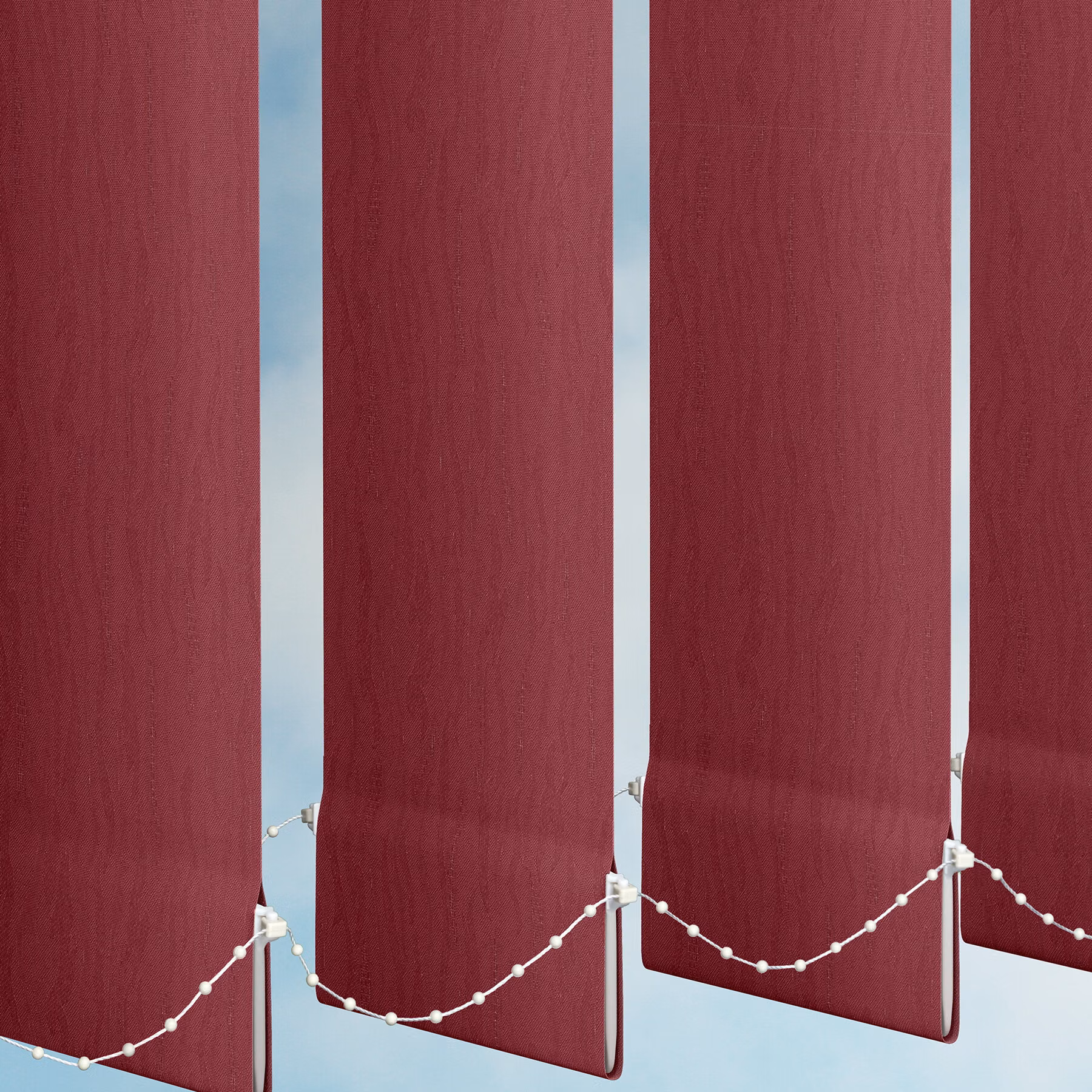 127mm Vertical Blind - Van Goch Burgundy
