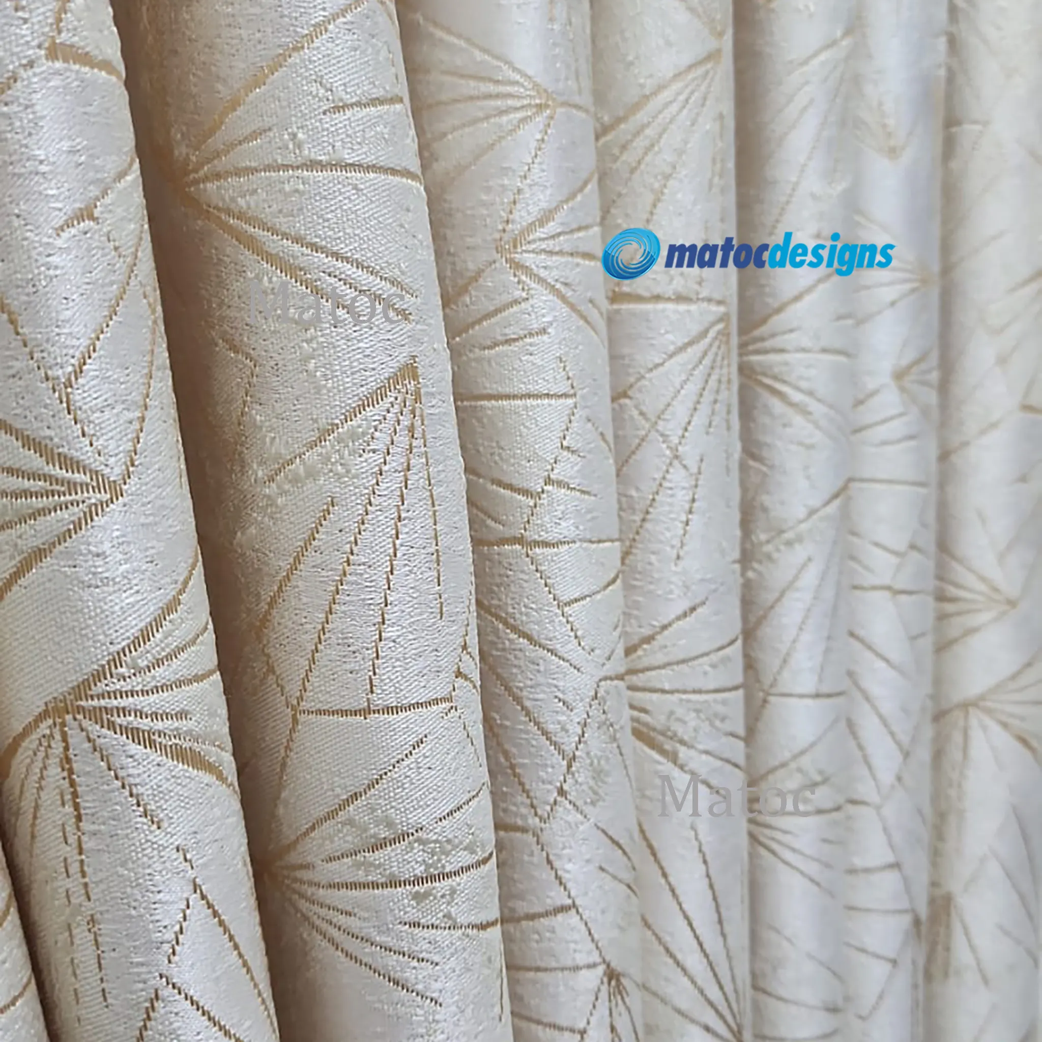 Jacquard Grace Cream - 280cm Wide