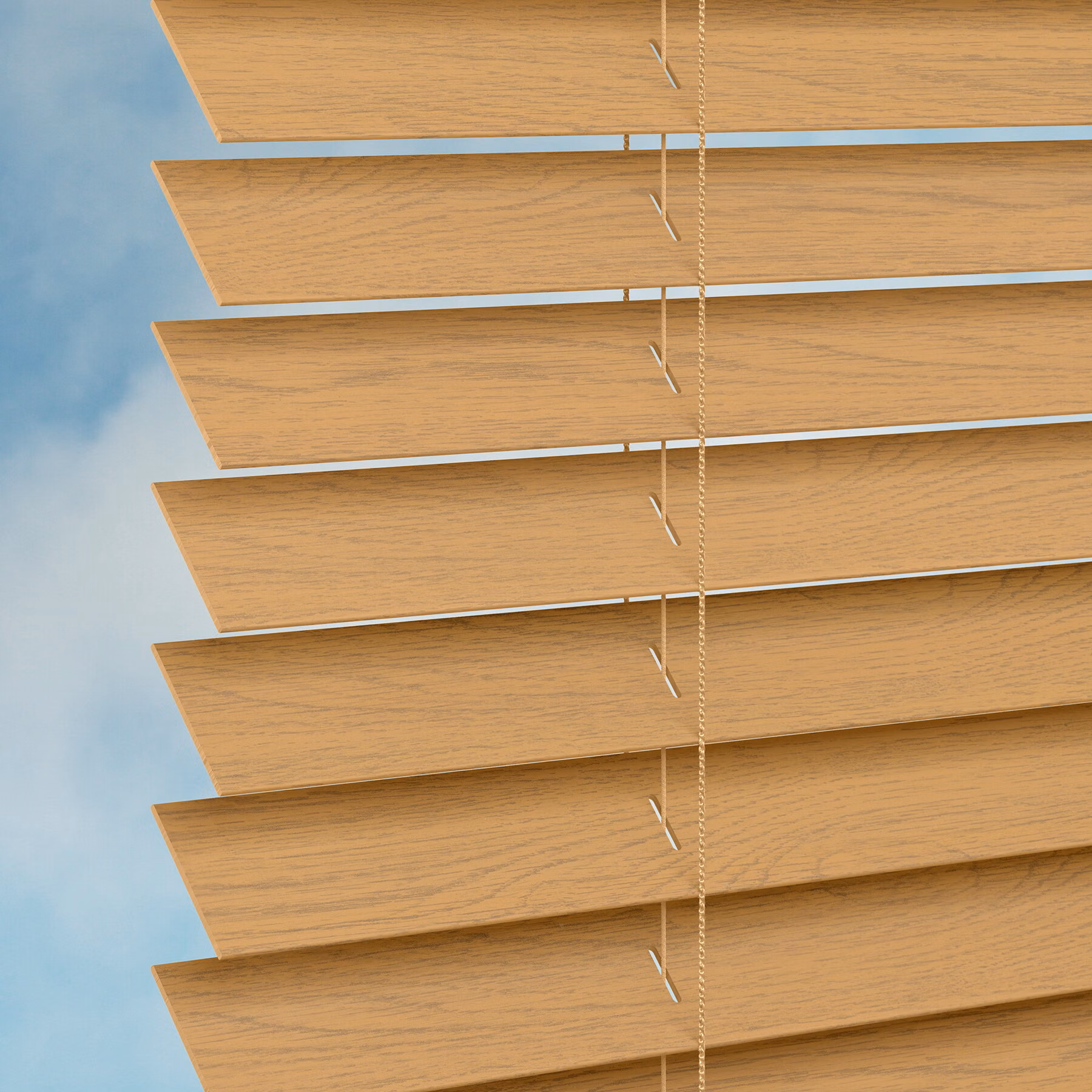 50mm Plaswood Venetian Blind - Old Mill Nutmeg