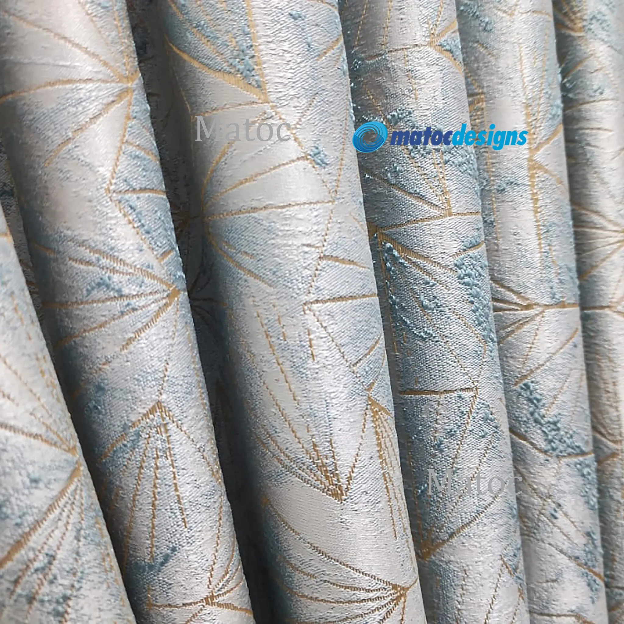 Jacquard Grace Duck Egg - 280cm Wide