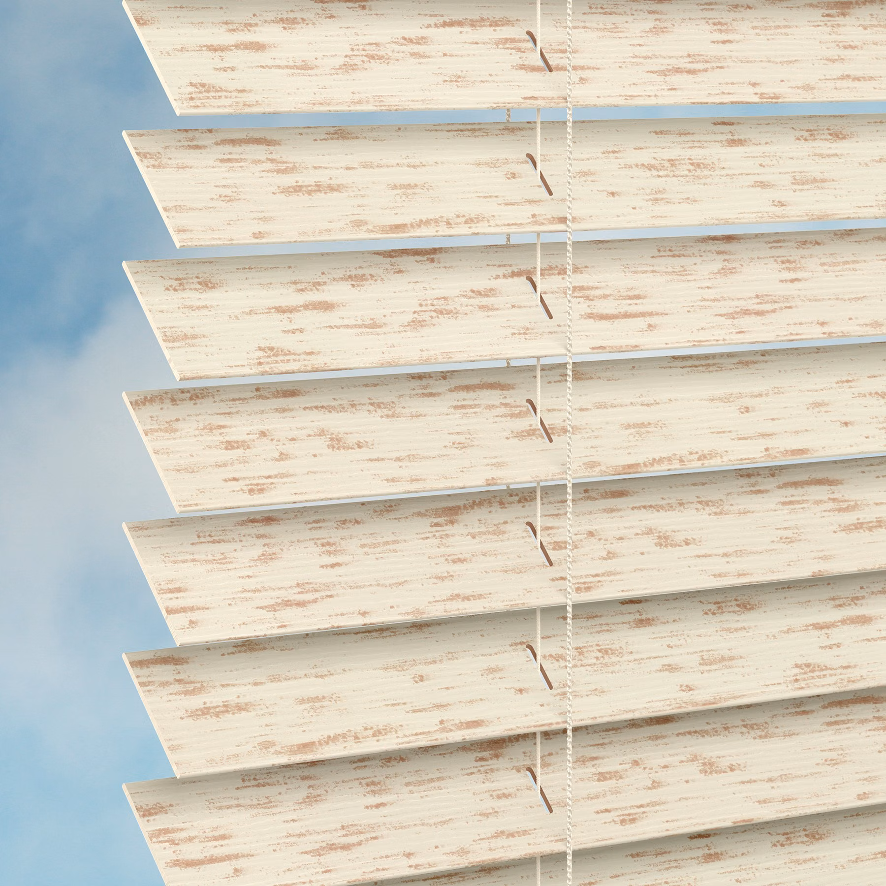 50mm Plaswood Venetian Blind - Chalk Aged White