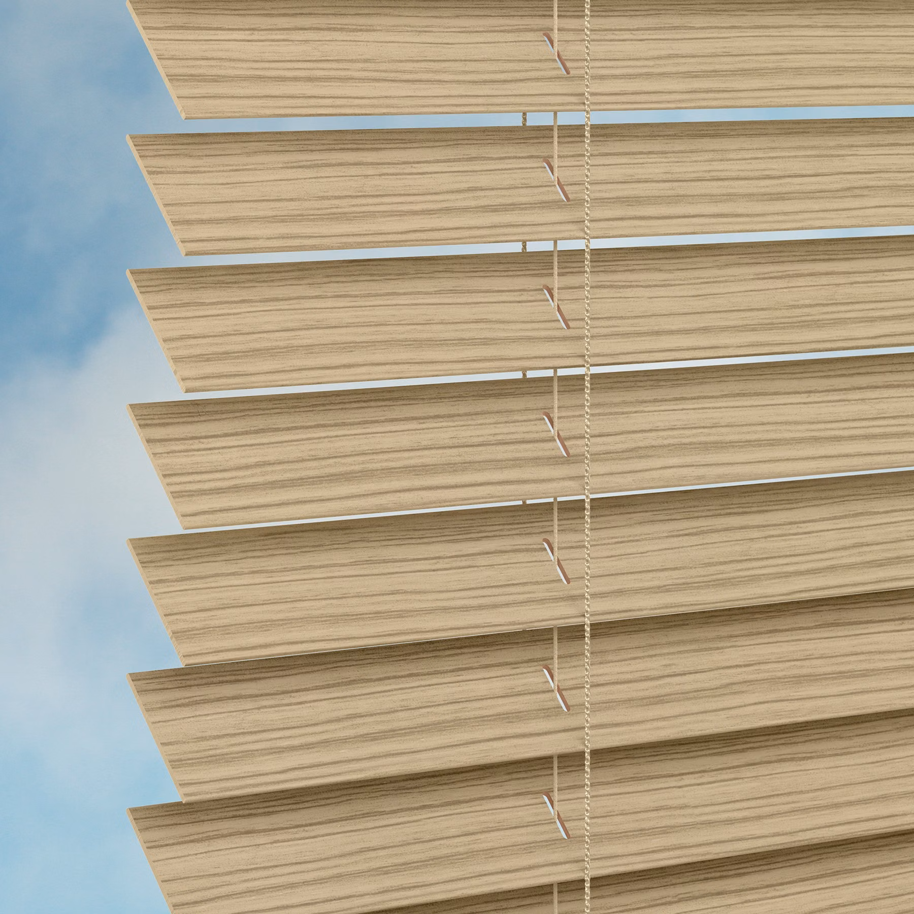 50mm Plaswood Venetian Blind - Ash Pebble