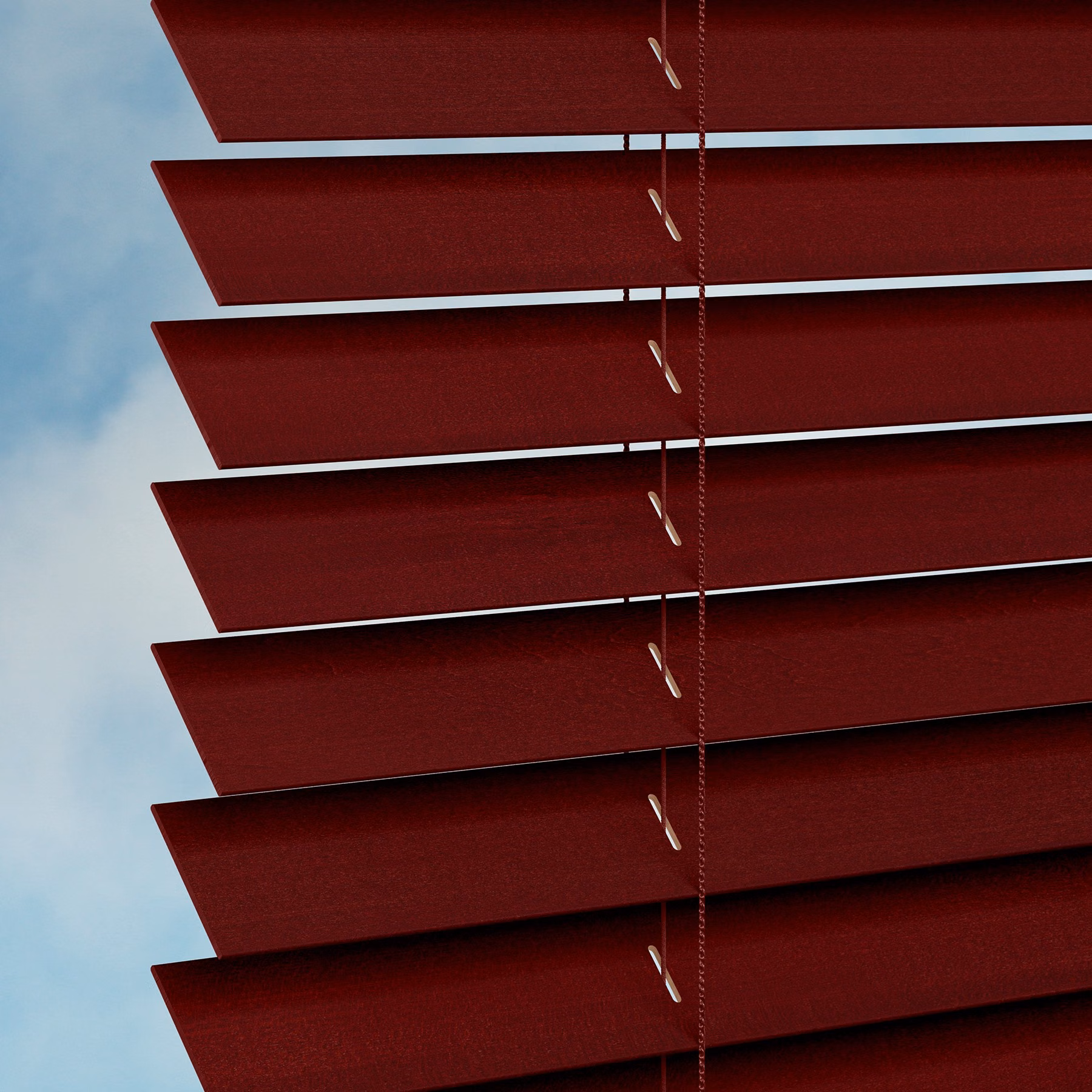 50mm Basswood Venetian Blind - Mahogany