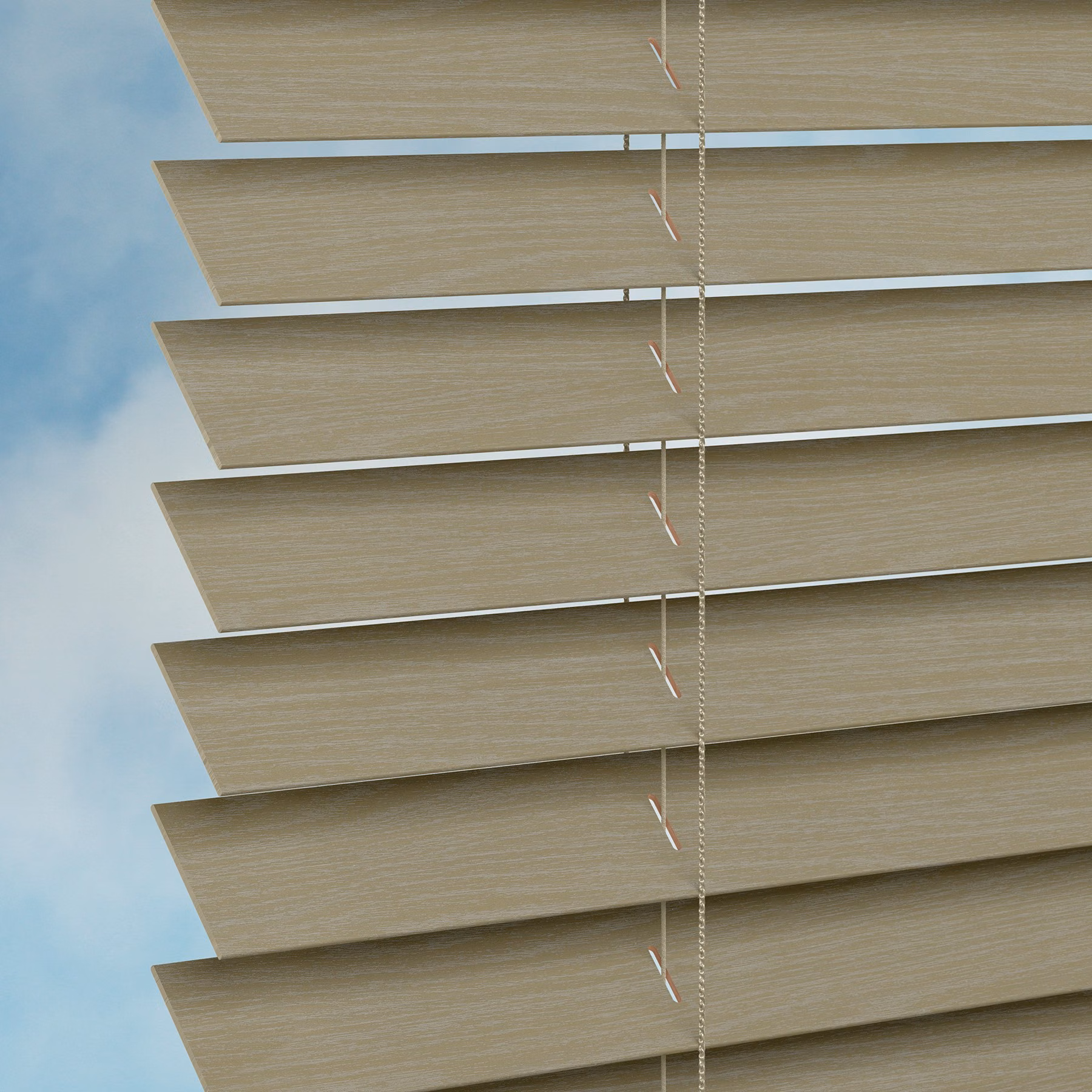 50mm Plaswood Venetian Blind - Old Mill Earth