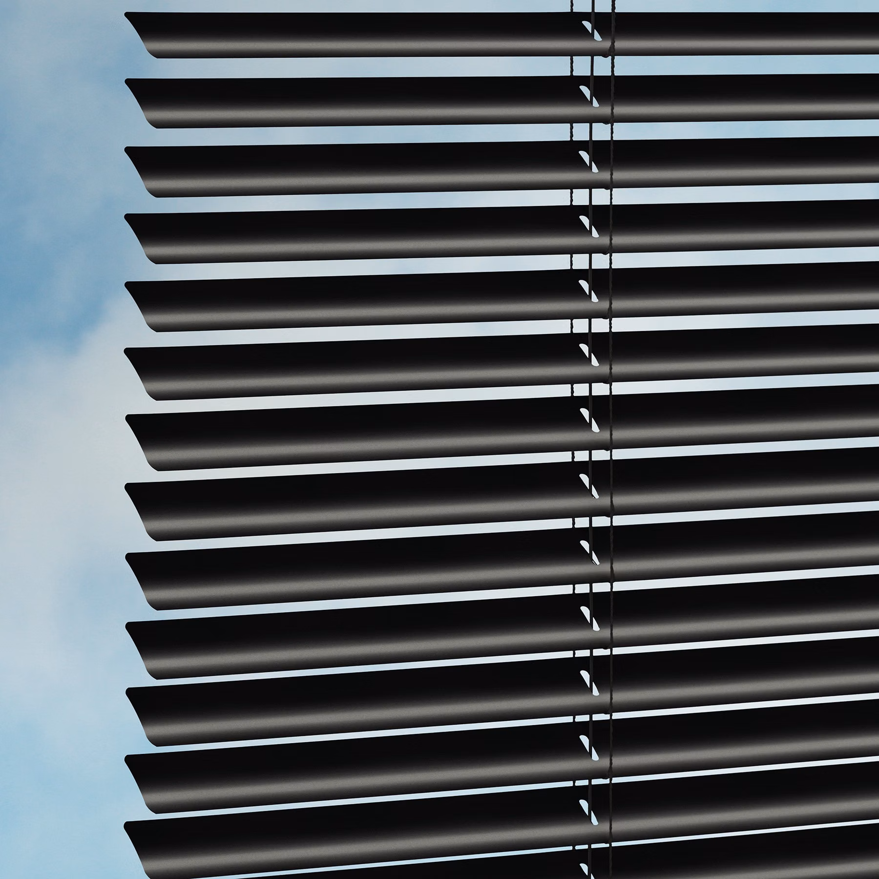 25mm Aluminium Venetian Blind - Black