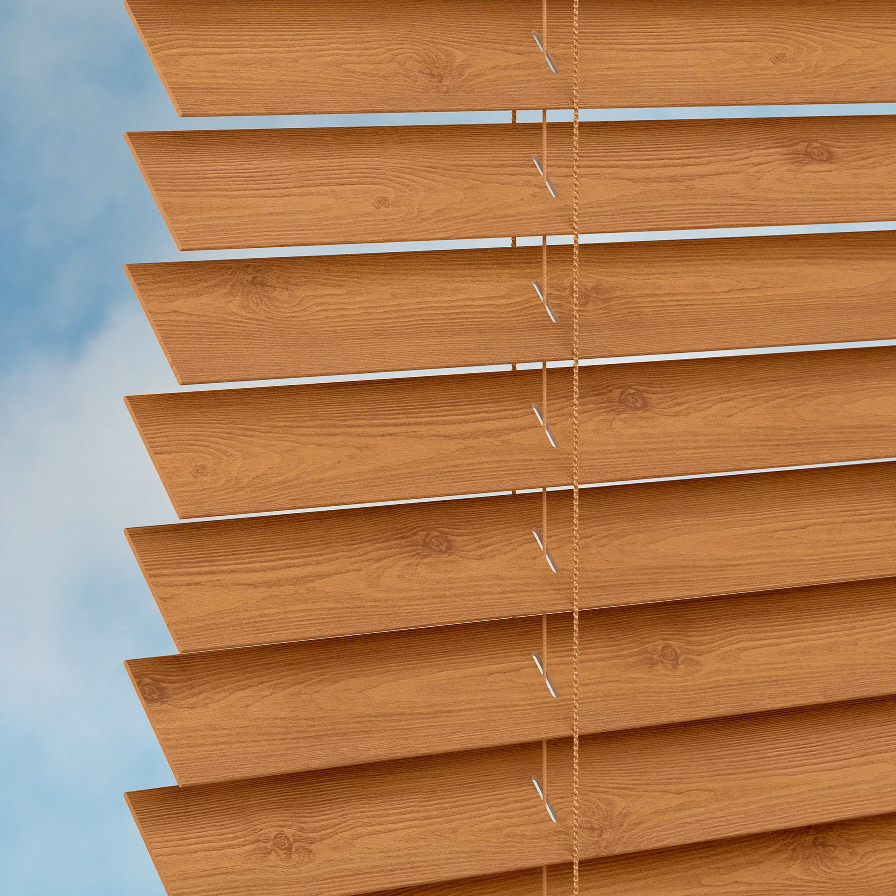 50mm Plaswood Venetian Blind - Old Mill Light Cherry