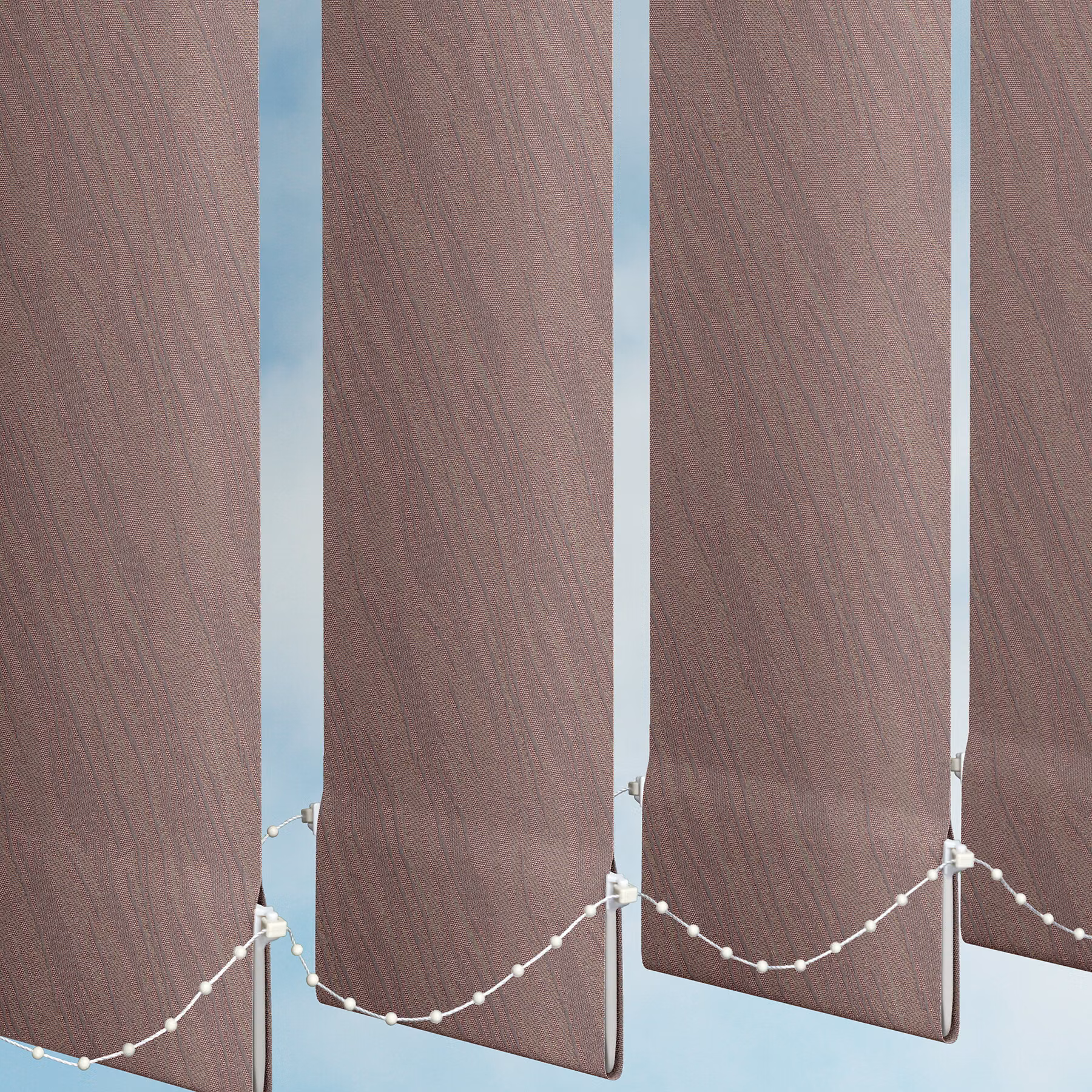 Vertical Blind - Metallic Plum