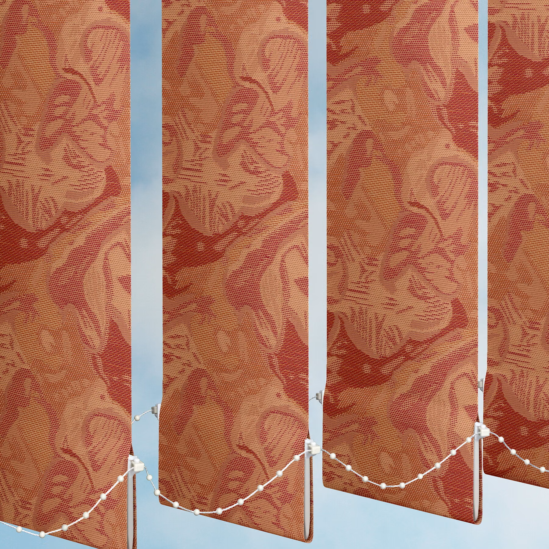 127mm Vertical Blind - Mosaic Rust