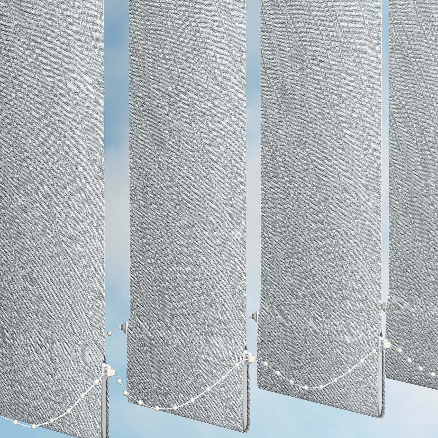Vertical Blind - Metallic Silver