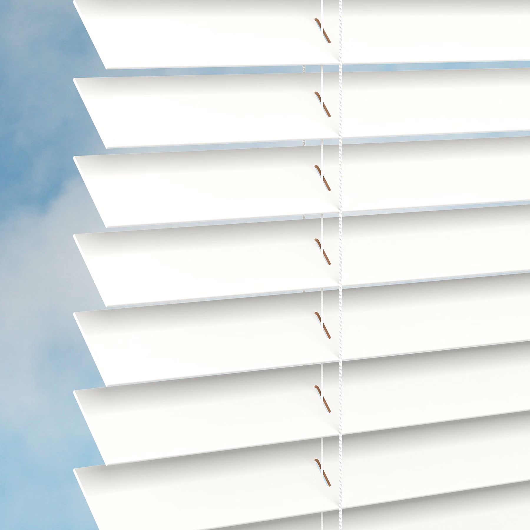 50mm Basswood Venetian Blind - White