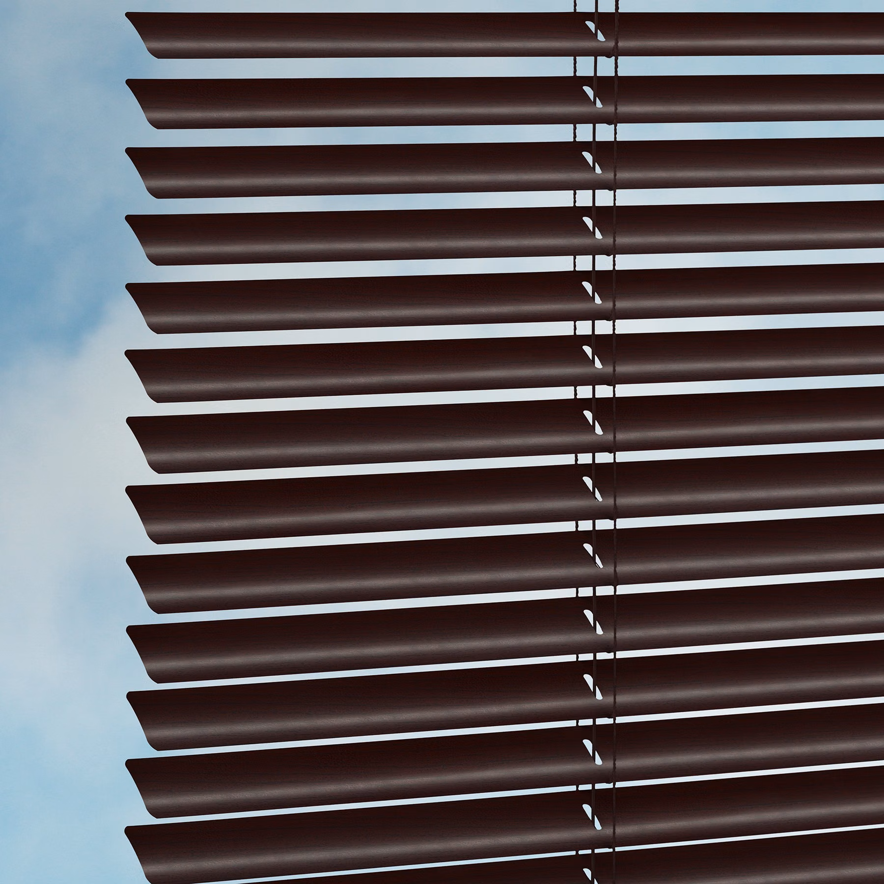 25mm Aluwood "Wood-Look" Venetian Blind - Ebony
