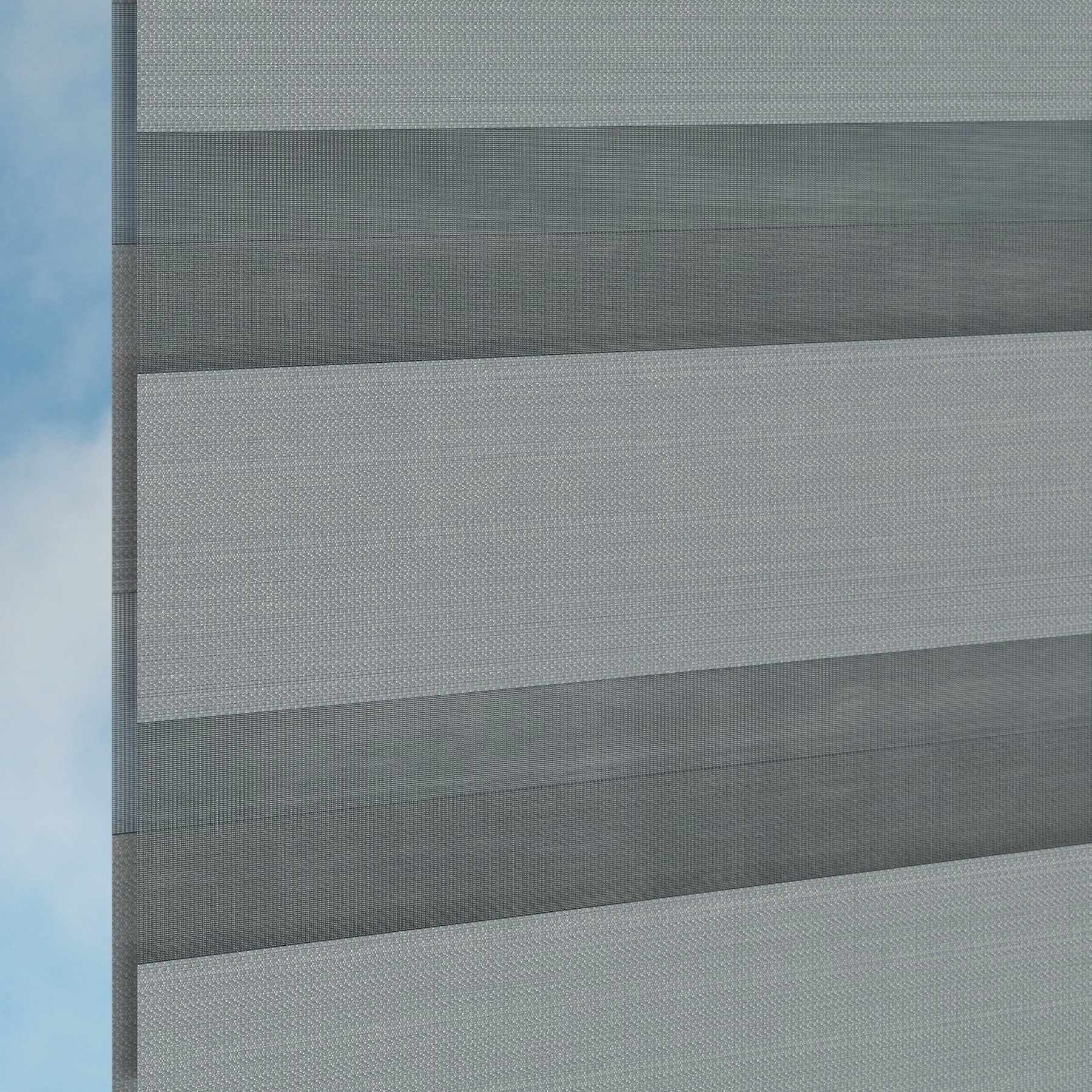 Double Roller Zebra Blind - Venice Grey