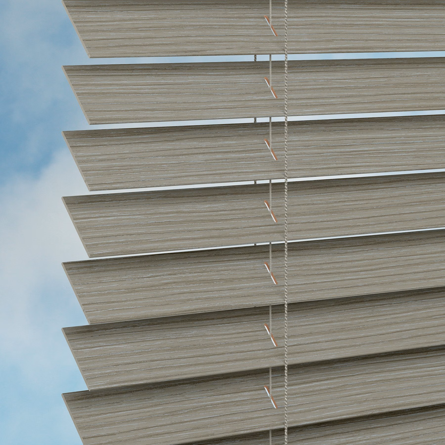 50mm Plaswood Venetian Blind - Ash Granite