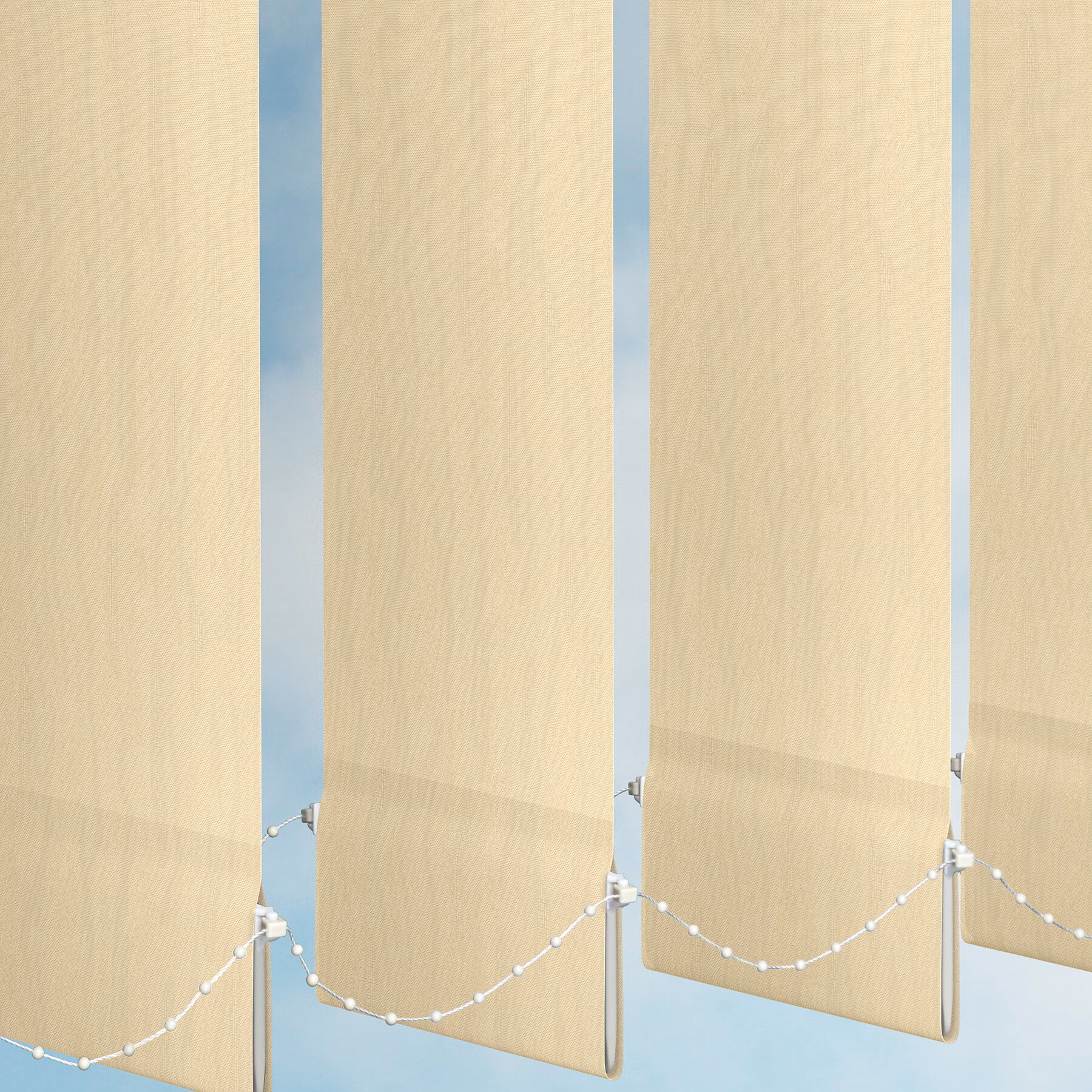 127mm Vertical Blind - Van Goch Cream