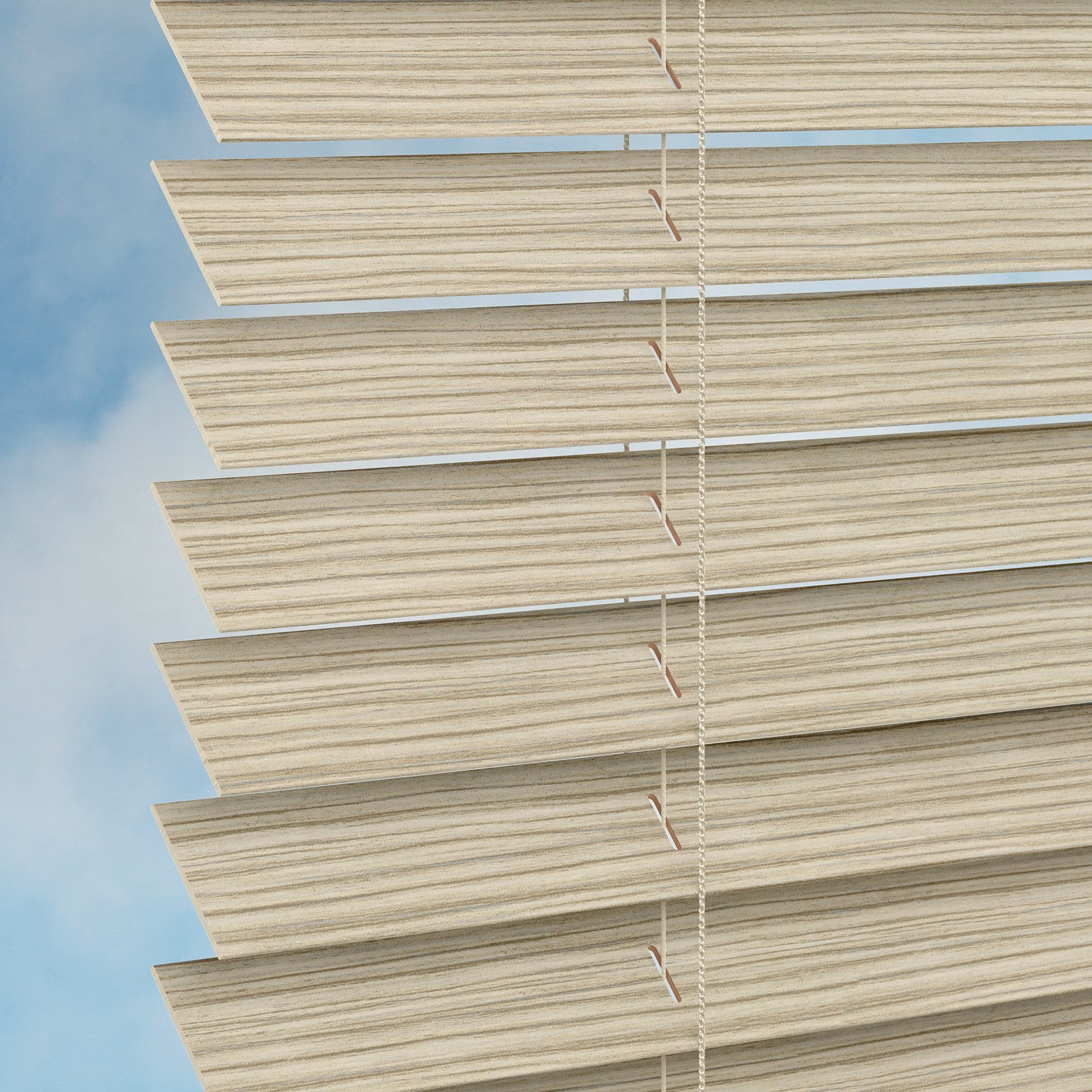 50mm Plaswood Venetian Blind - Ash Grey Slate