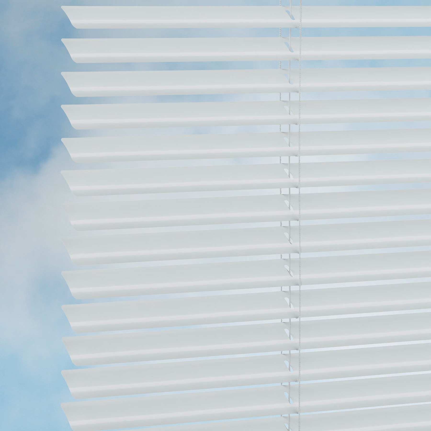 25mm Aluminium Venetian Blind - Glossy White