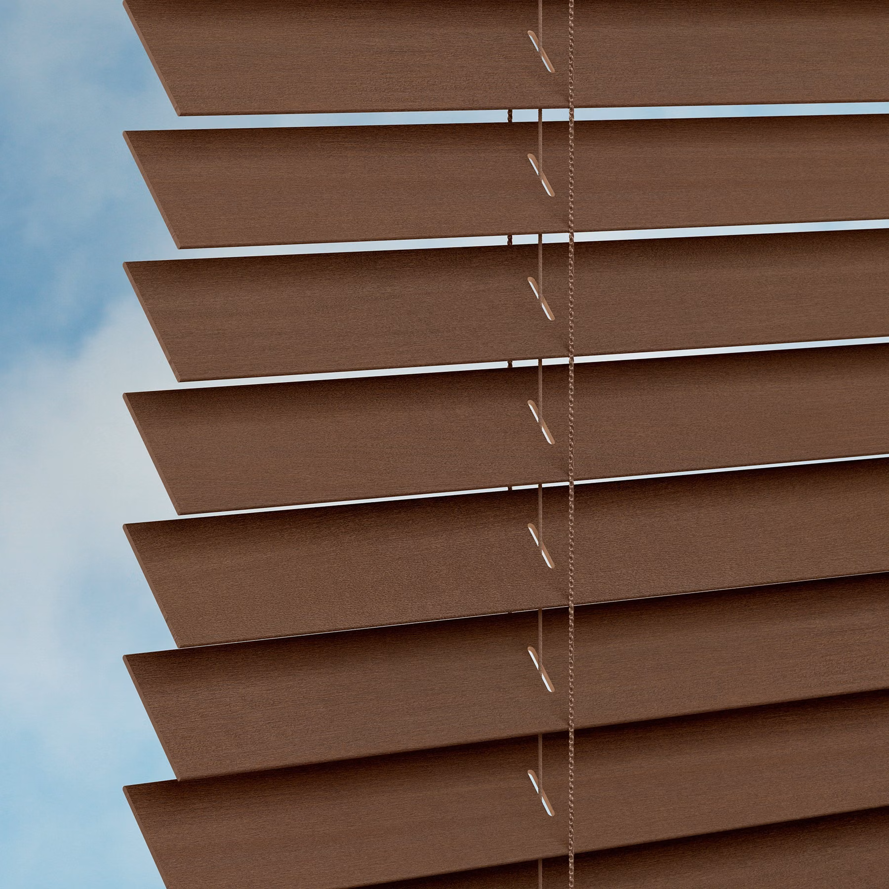 50mm Basswood Venetian Blind - Walnut