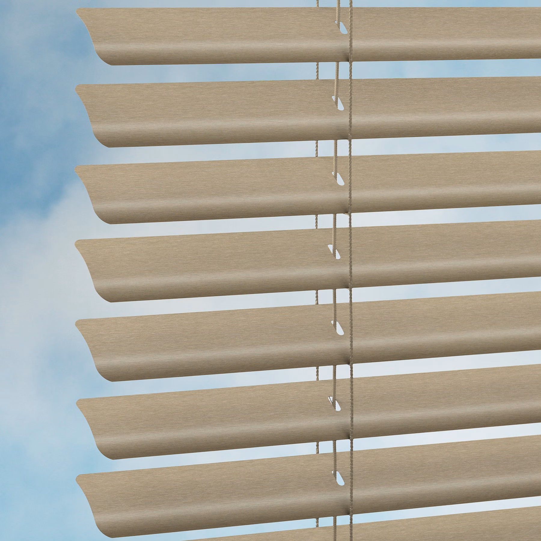 50mm Aluminium Venetian Blind - Brushed Champagne