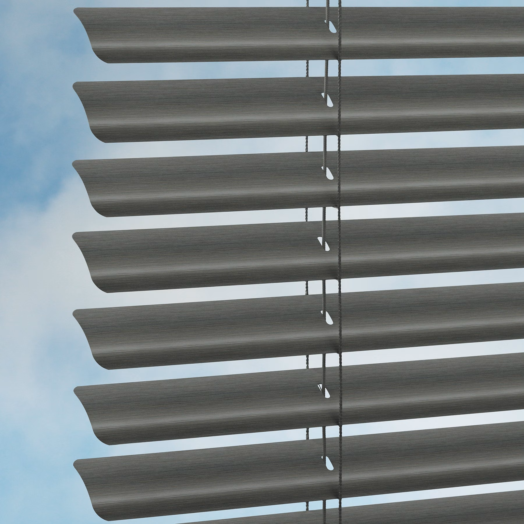 50mm Aluminium Venetian Blind - Brushed Dark Grey