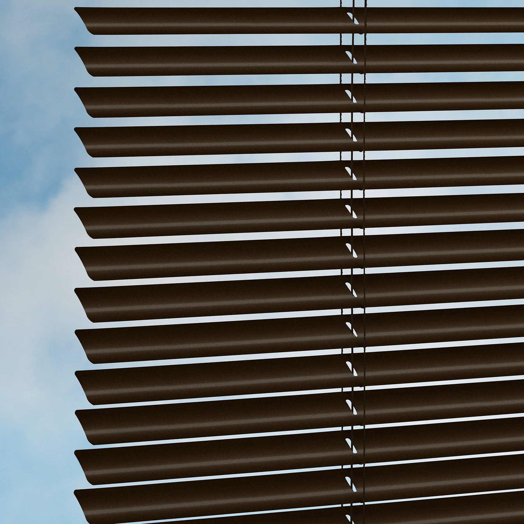 25mm Aluminium Venetian Blind - Shimmer Dark Brown