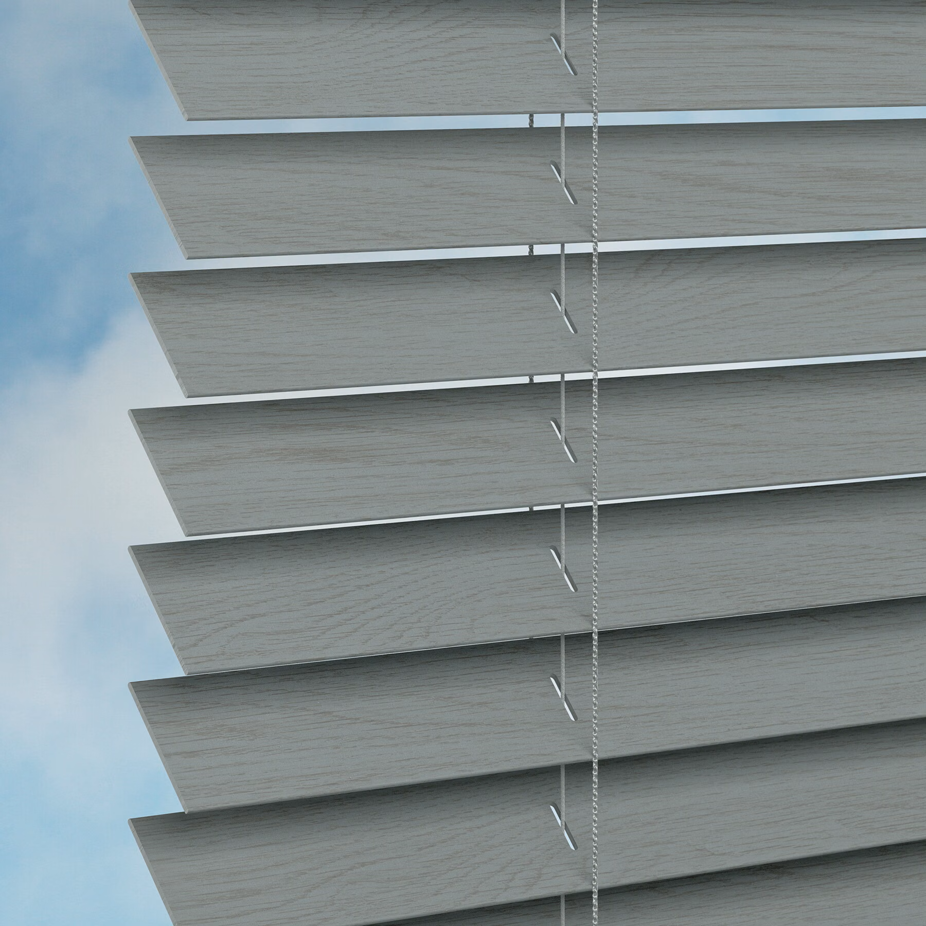 50mm Plaswood Venetian Blind - Old Mill Charcoal