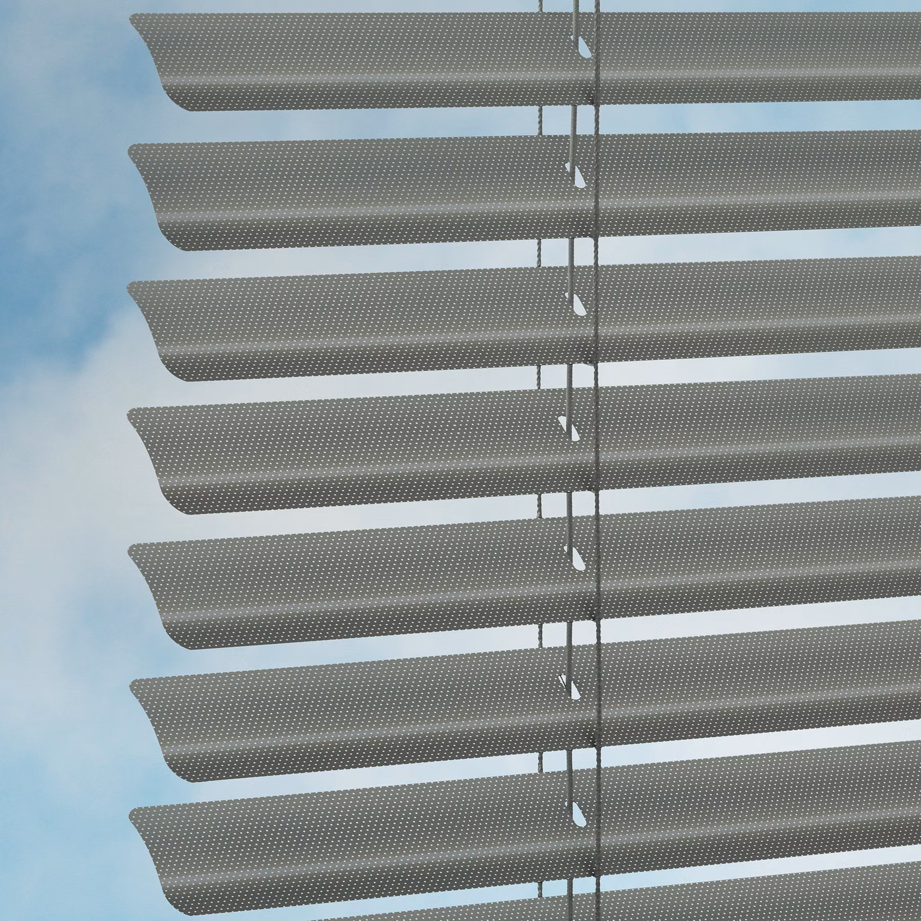 50mm Aluminium Venetian Blind - Perforated Dark Grey