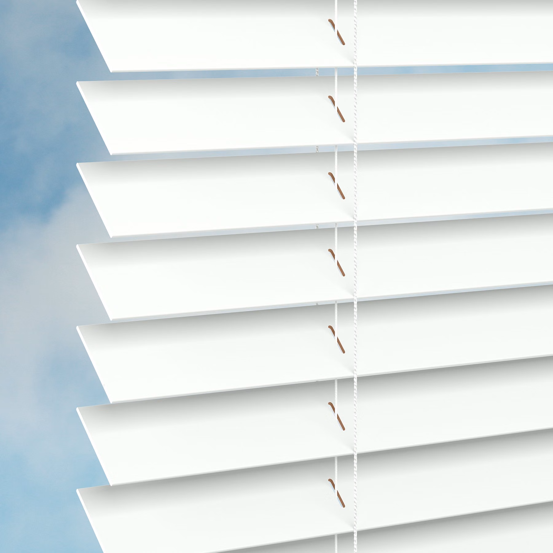 50mm Plaswood Venetian Blind - Timeless White