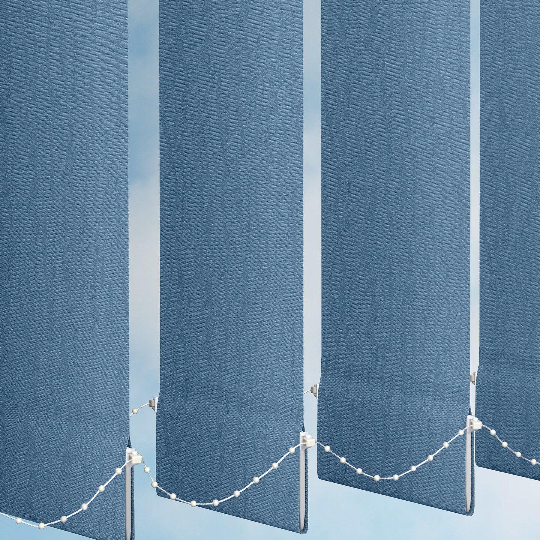127mm Vertical Blind - Van Goch Sea Blue