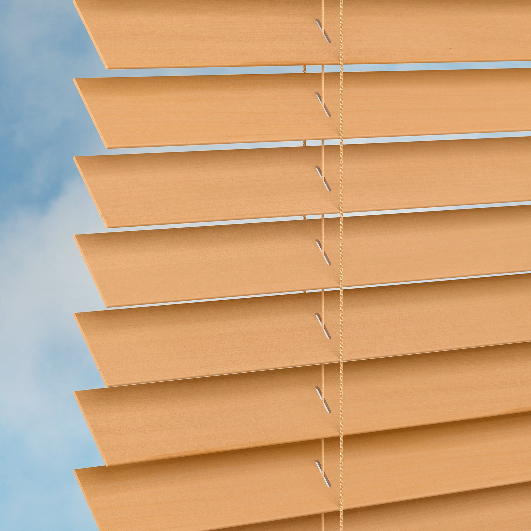 50mm Basswood Venetian Blind - Natural