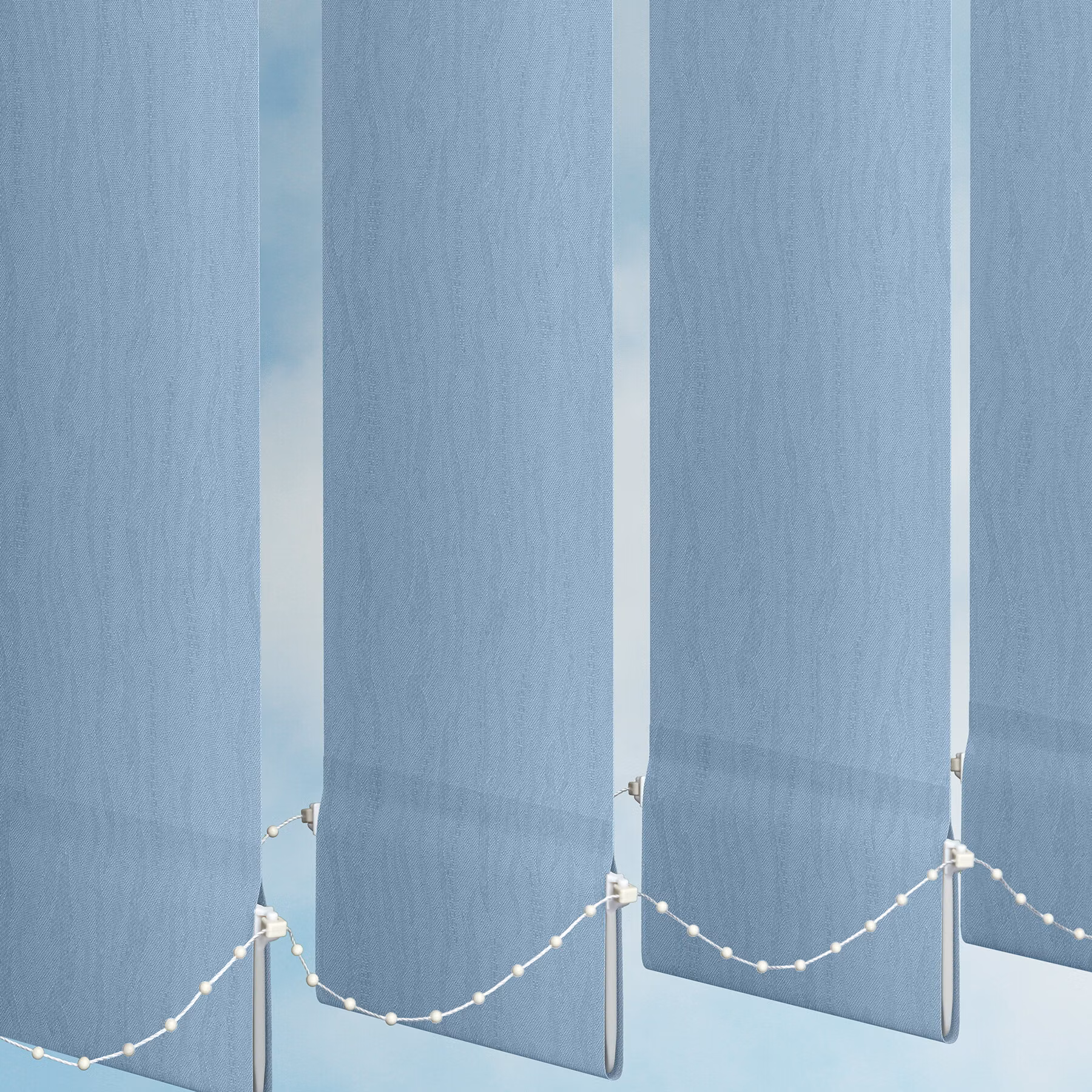 127mm Vertical Blind - Van Goch Light Blue
