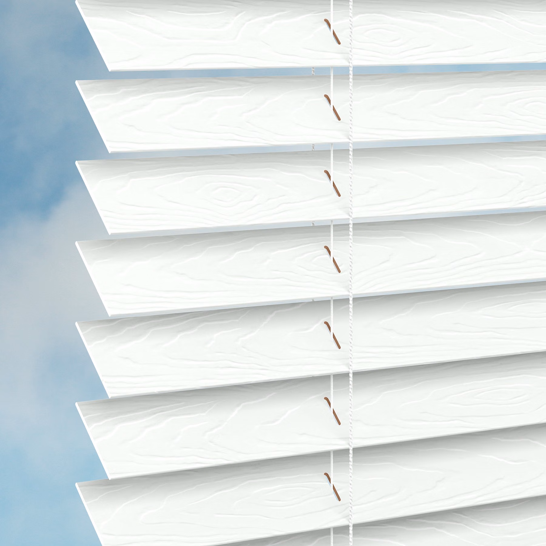 50mm Plaswood Venetian Blind - Chalk White