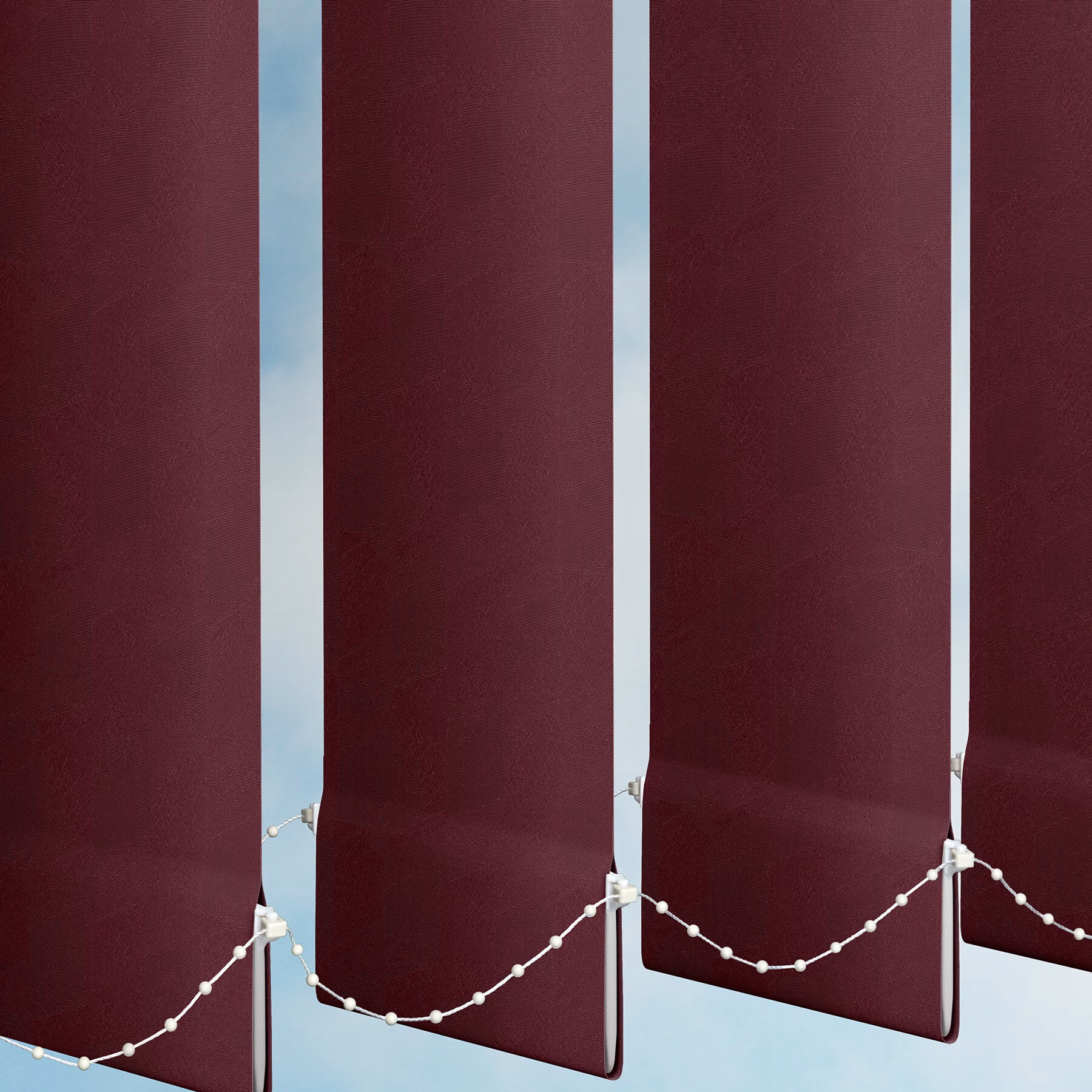 127mm Vertical Blind - Blaze Burgundy